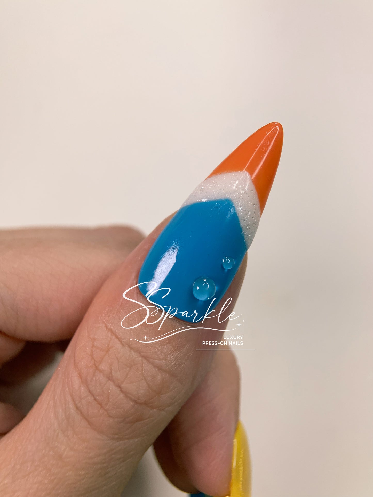 Splash Wavechaser | Mualani Genshin Impact Inspired Press-on Nail