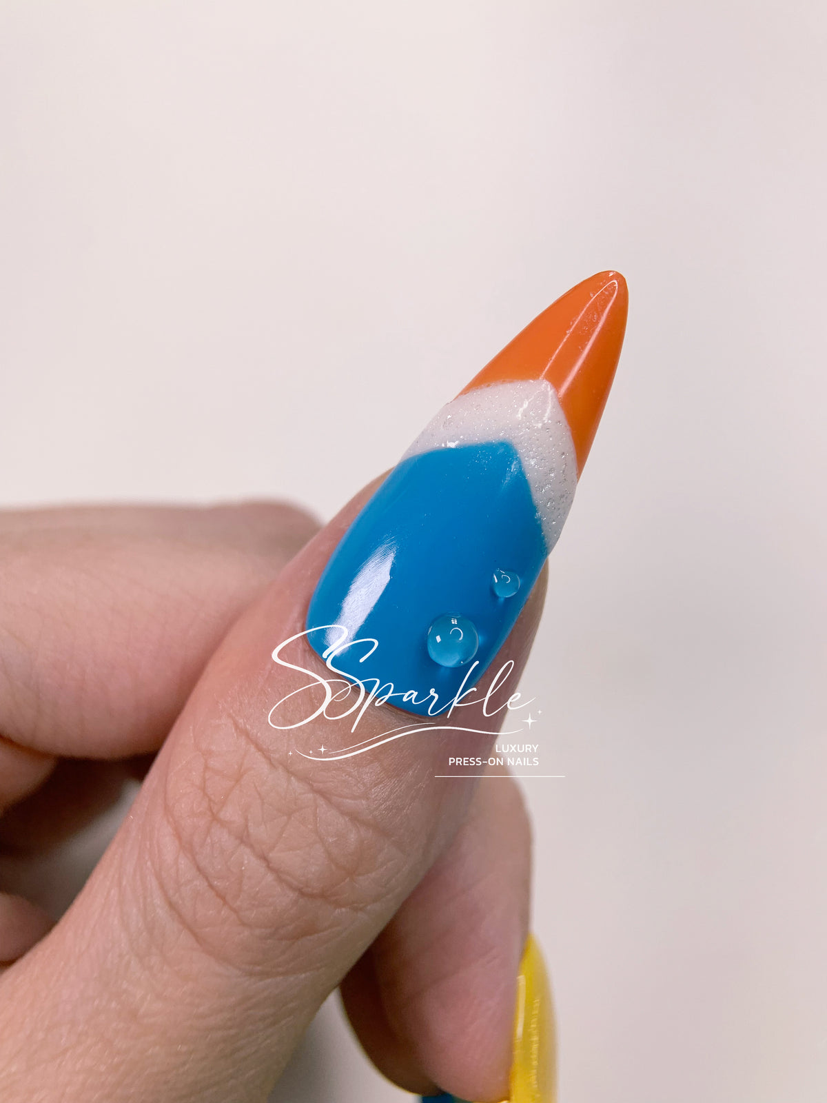 Splash Wavechaser | Mualani Genshin Impact Inspired Press-on Nail