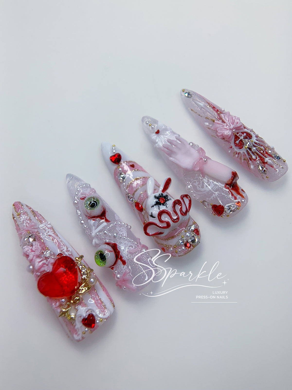 Sweet Scar | Mizi Sua Zombie Stage Inspired Press-on Nails