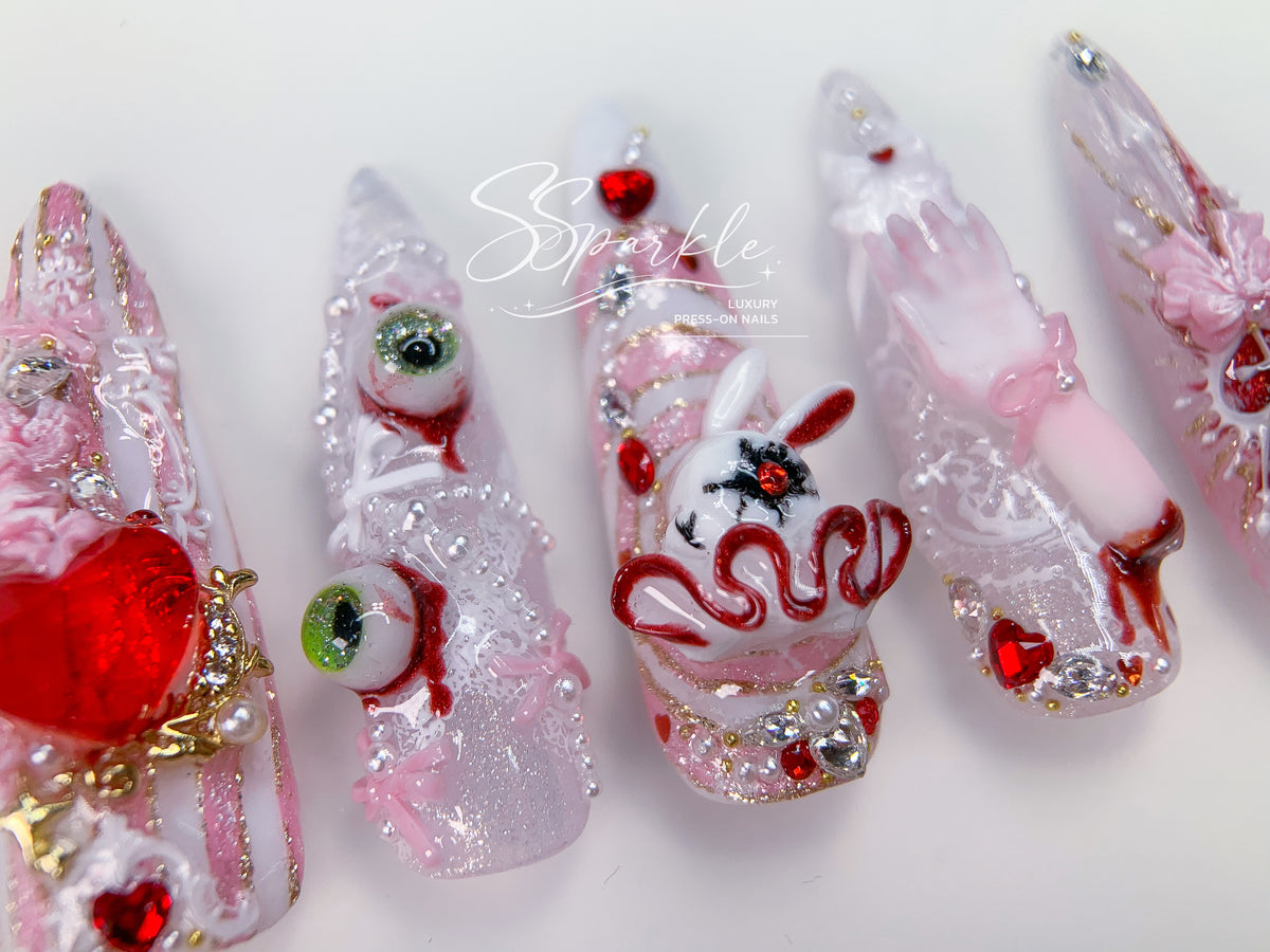 Sweet Scar | Mizi Sua Zombie Stage Inspired Press-on Nails