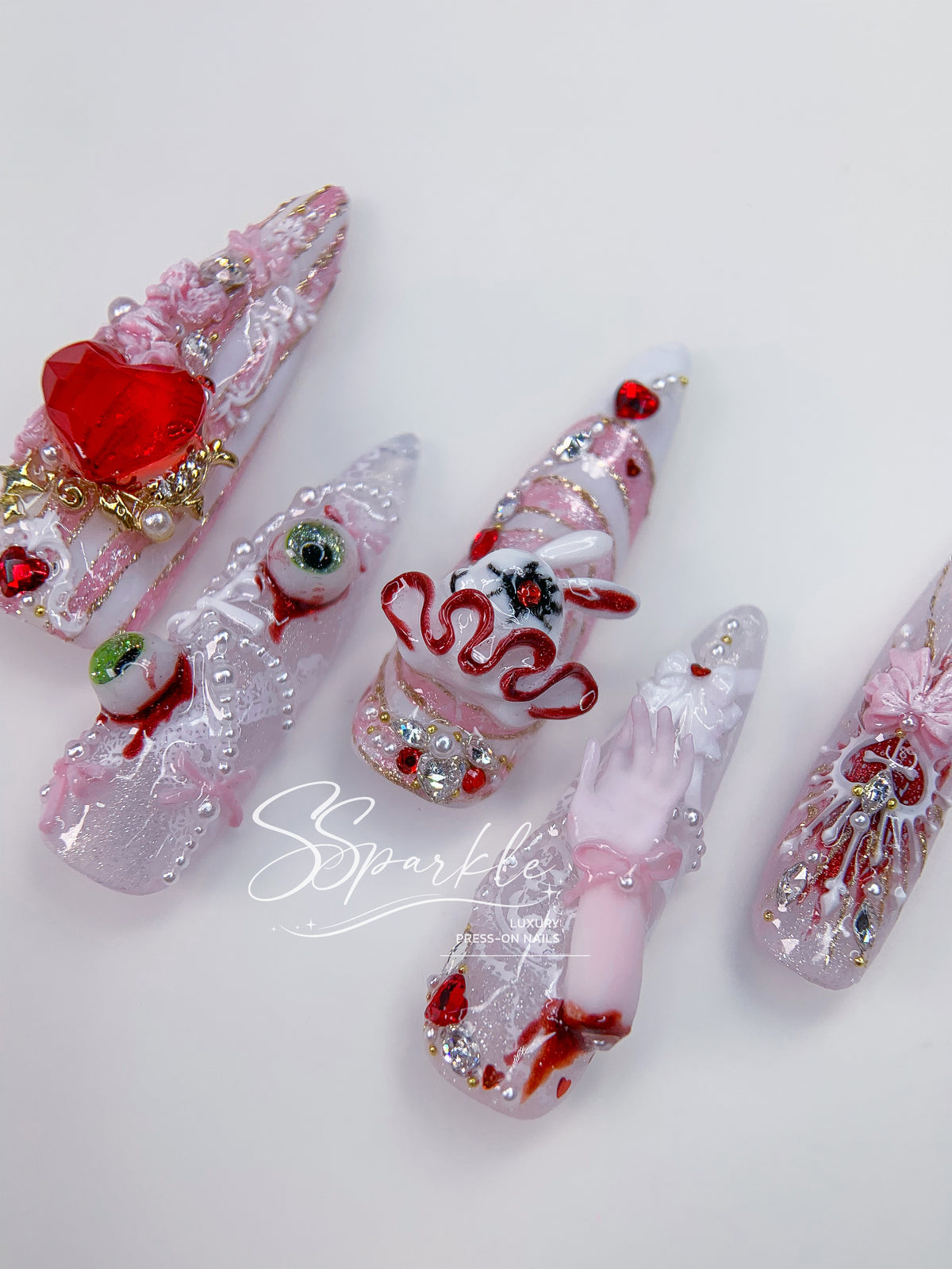 Sweet Scar | Mizi Sua Zombie Stage Inspired Press-on Nails