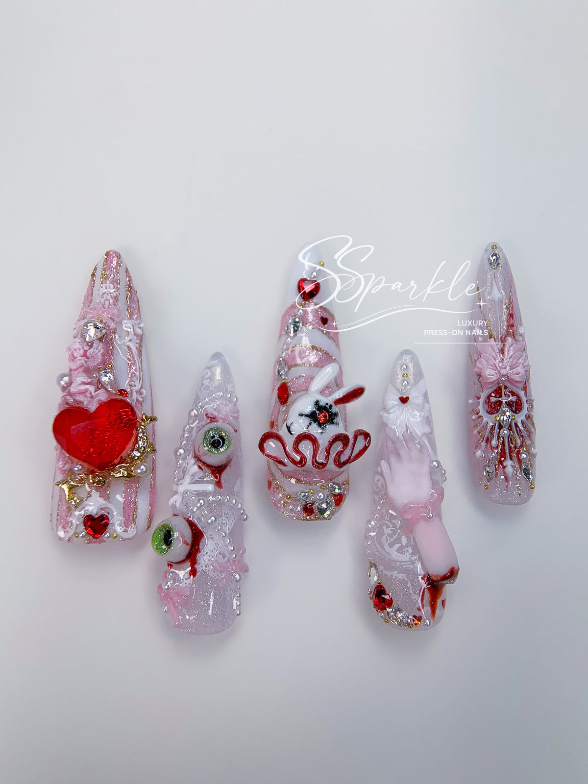 Sweet Scar | Mizi Sua Zombie Stage Inspired Press-on Nails