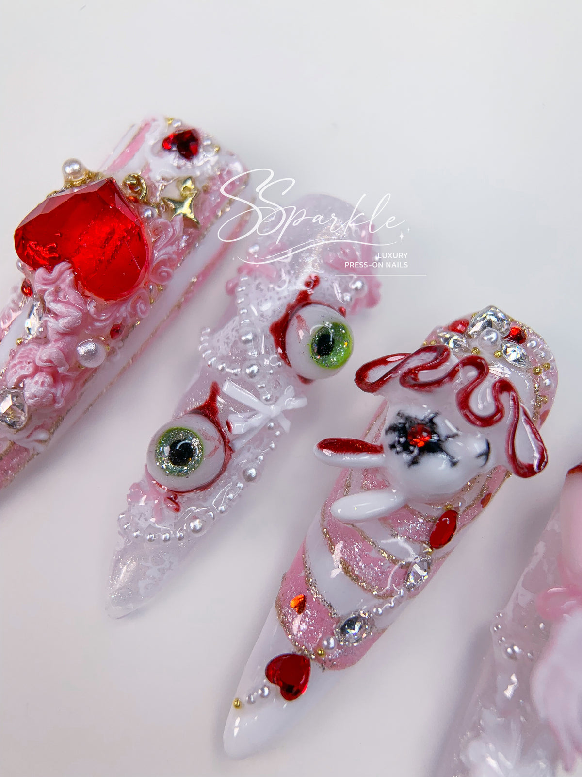 Sweet Scar | Mizi Sua Zombie Stage Inspired Press-on Nails