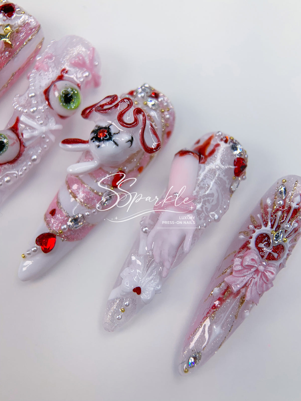 Sweet Scar | Mizi Sua Zombie Stage Inspired Press-on Nails