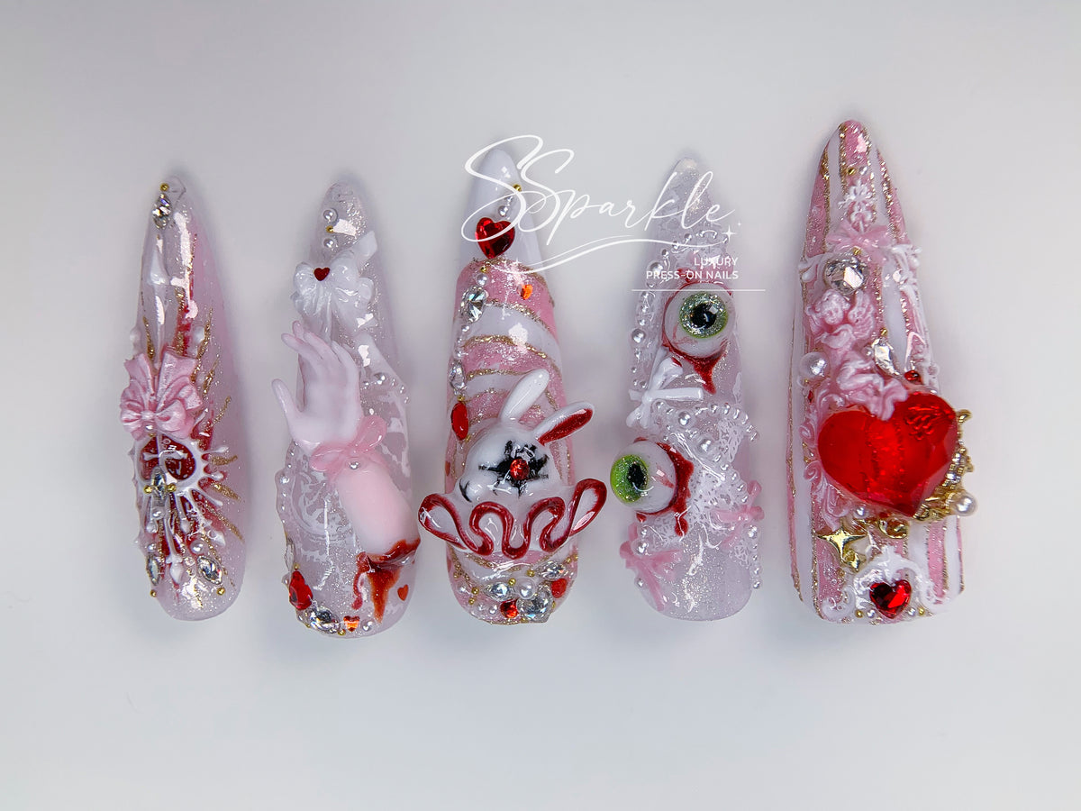 Sweet Scar | Mizi Sua Zombie Stage Inspired Press-on Nails
