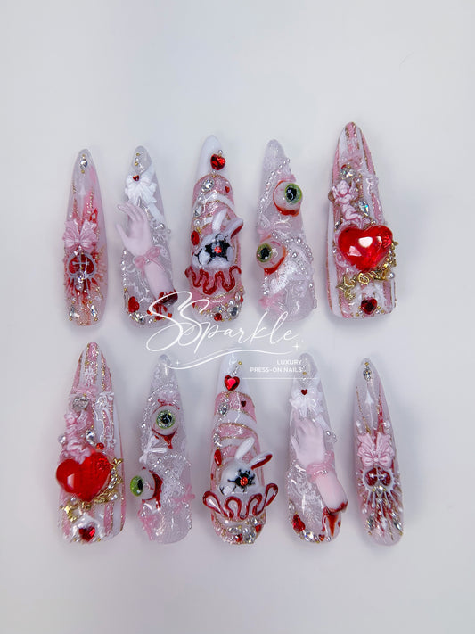 Sweet Scar | Mizi Sua Zombie Stage Inspired Press-on Nails
