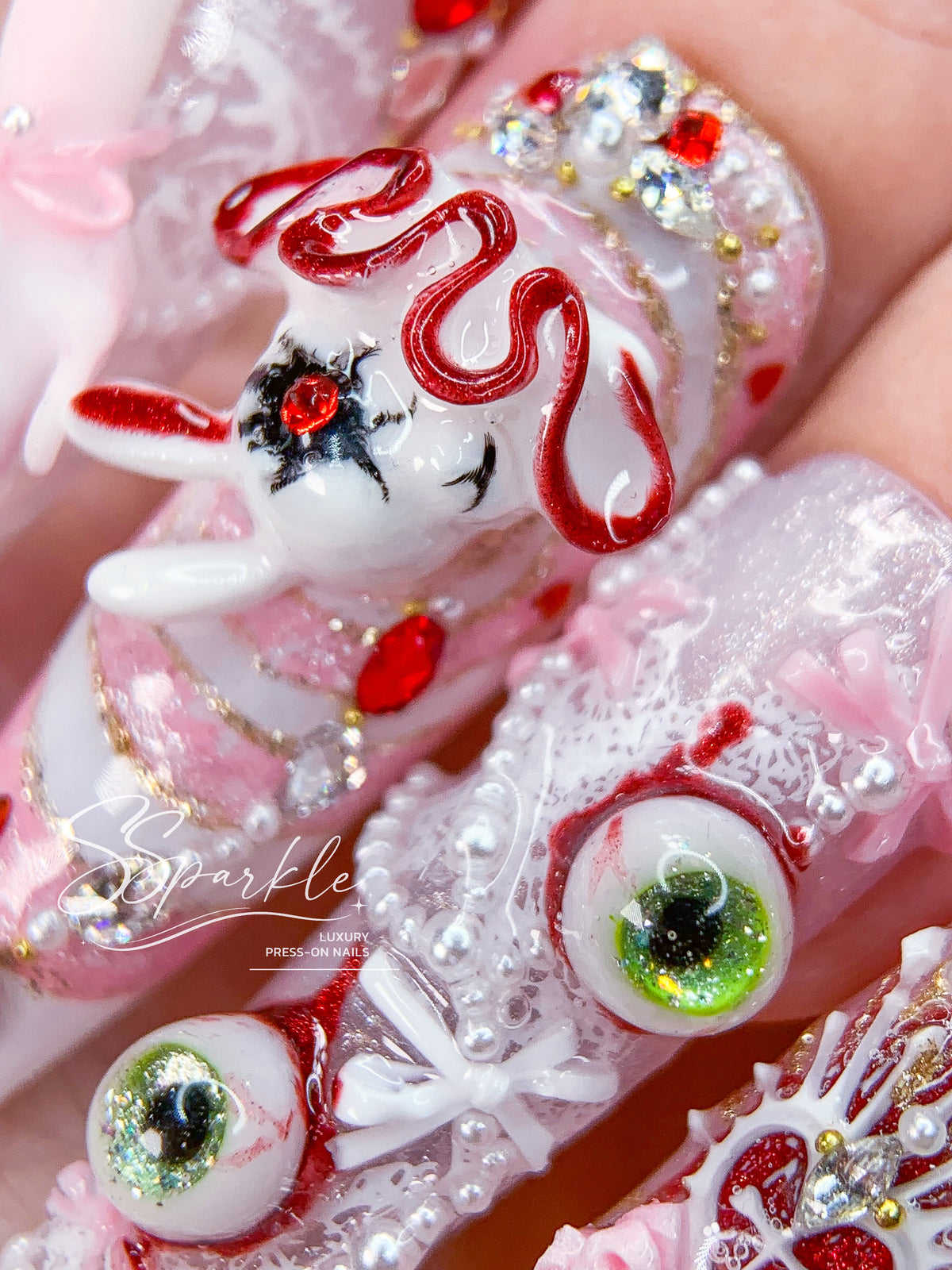 Sweet Scar | Mizi Sua Zombie Stage Inspired Press-on Nails