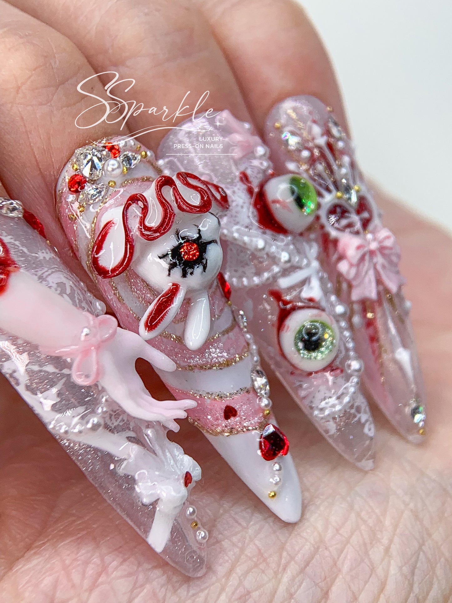 Sweet Scar | Mizi Sua Zombie Stage Inspired Nail Art
