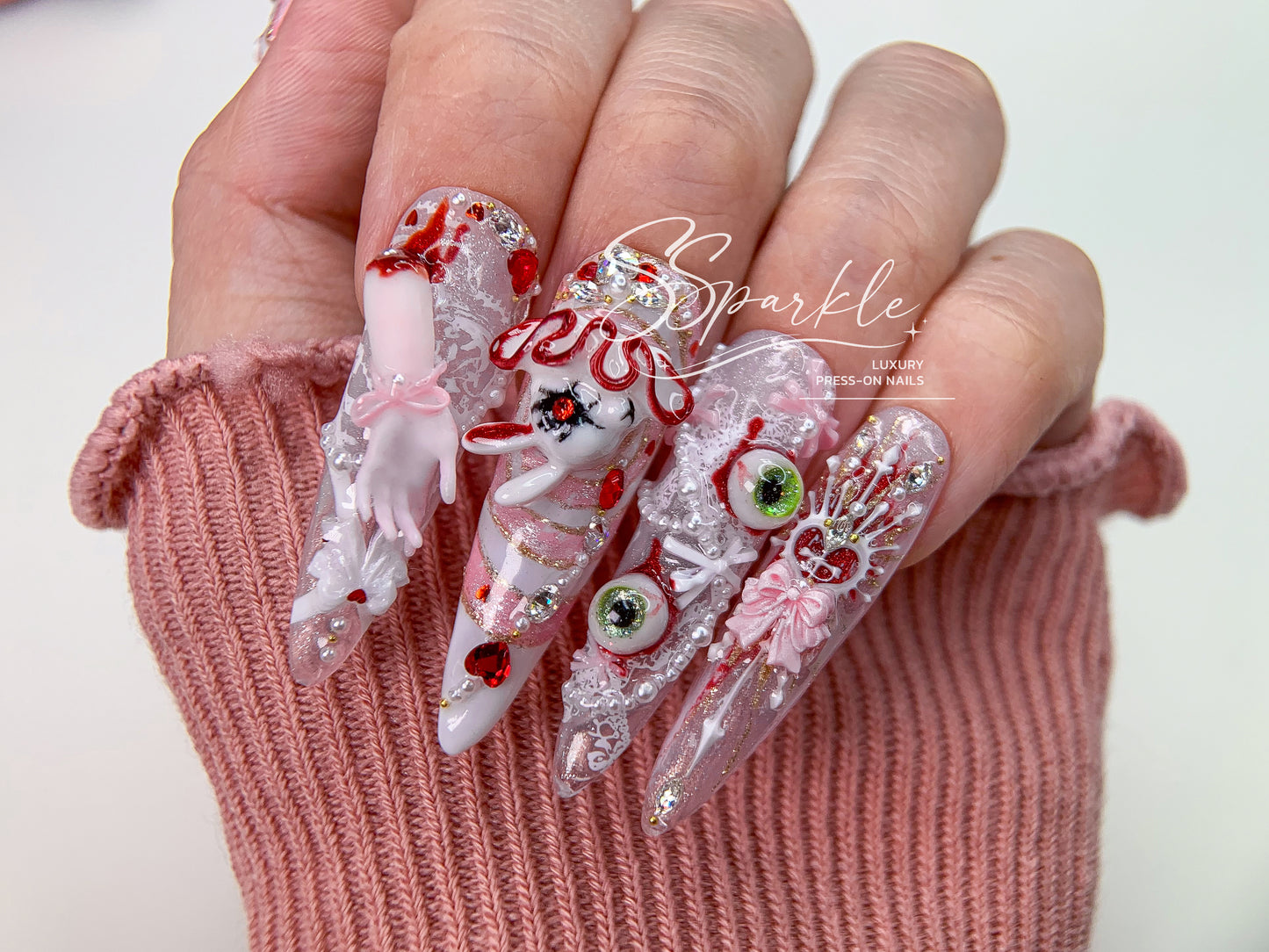Sweet Scar | Mizi Sua Zombie Stage Inspired Nail Art