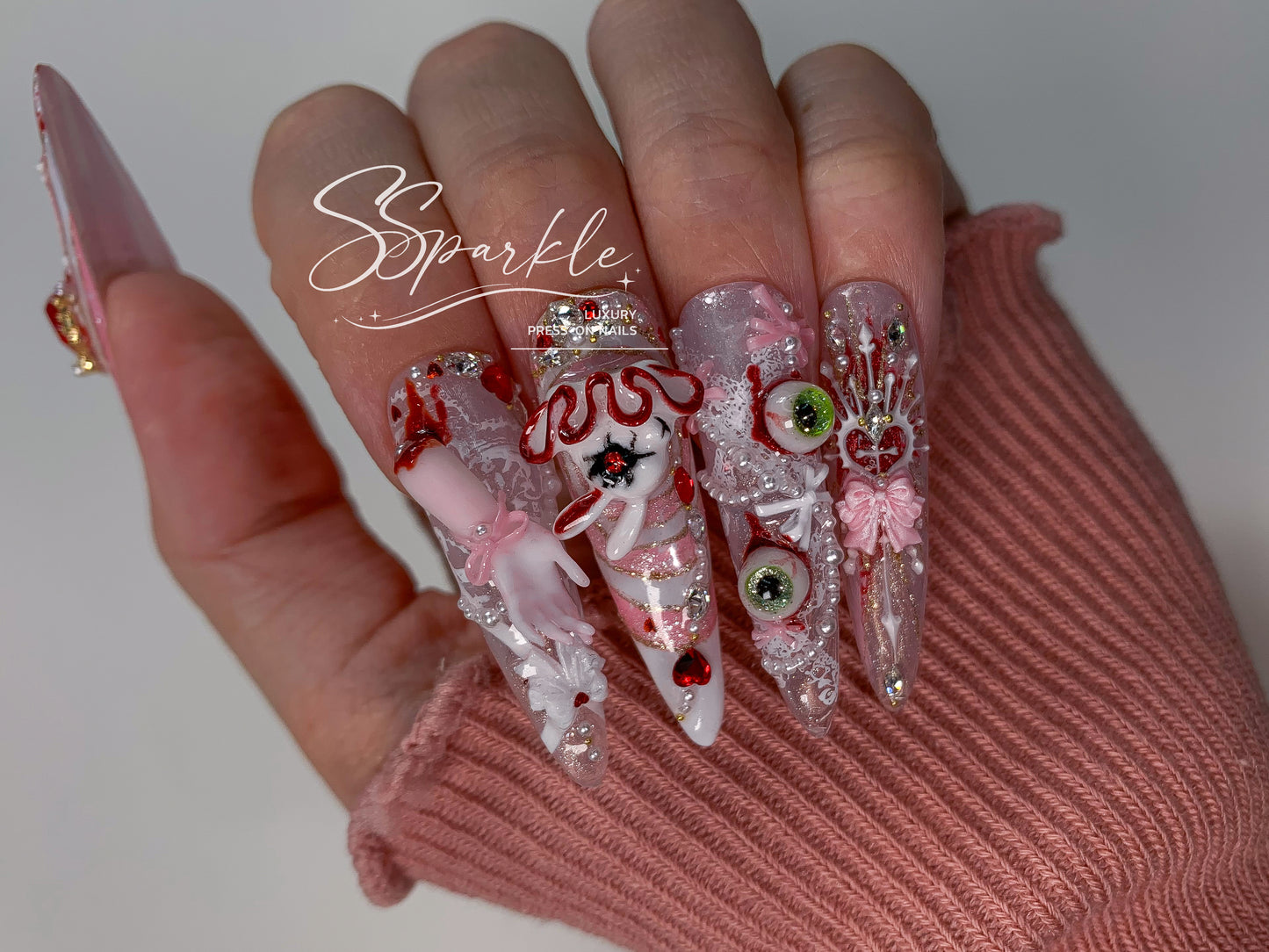 Sweet Scar | Mizi Sua Zombie Stage Inspired Nail Art