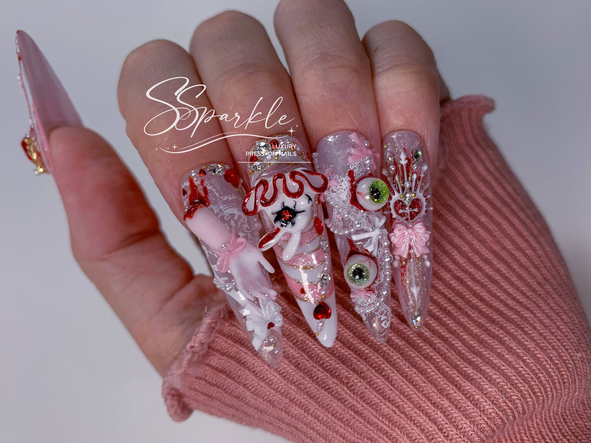 Sweet Scar | Mizi Sua Zombie Stage Inspired Press-on Nails