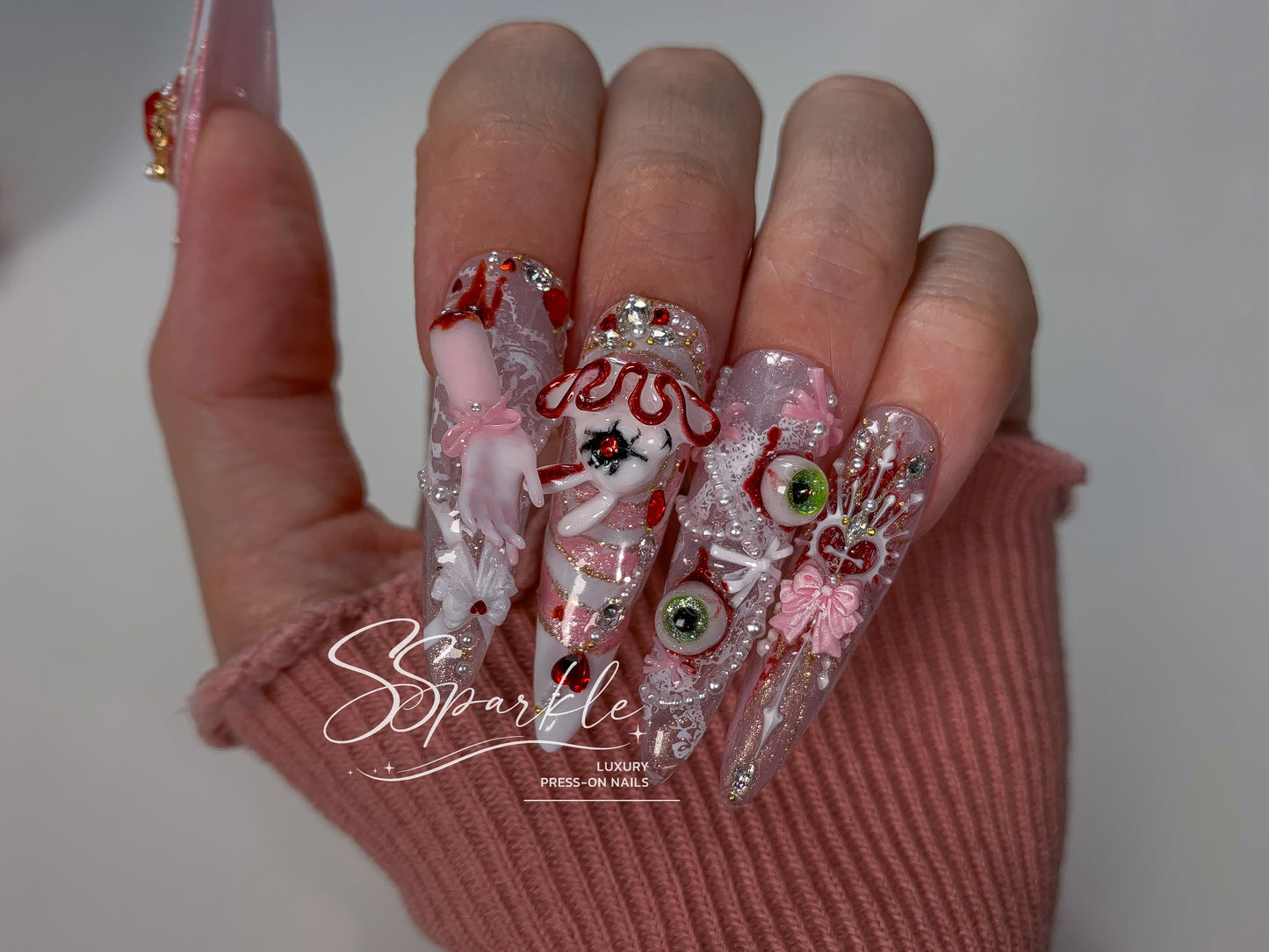 Sweet Scar | Mizi Sua Zombie Stage Inspired Nail Art