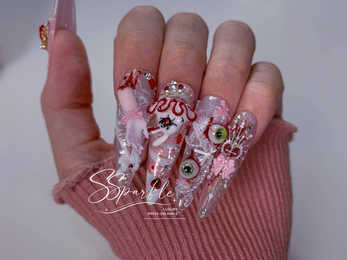 Sweet Scar | Mizi Sua Zombie Stage Inspired Press-on Nails