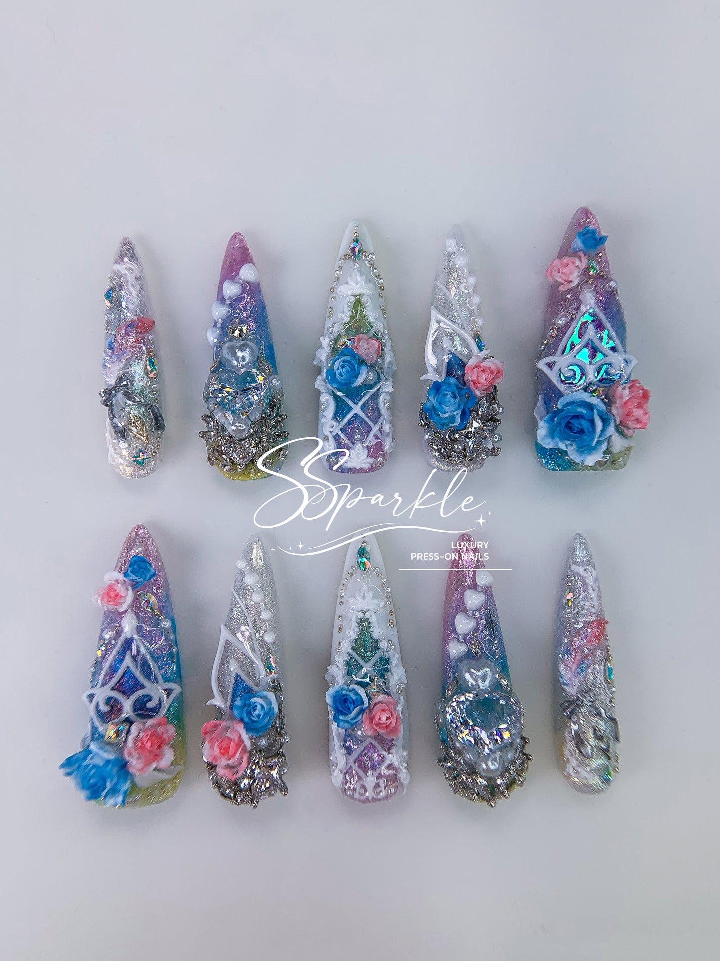 [Pre-order] This Love, Forever | Cyrene Honkai: Star Rail Inspired Press-on Nails