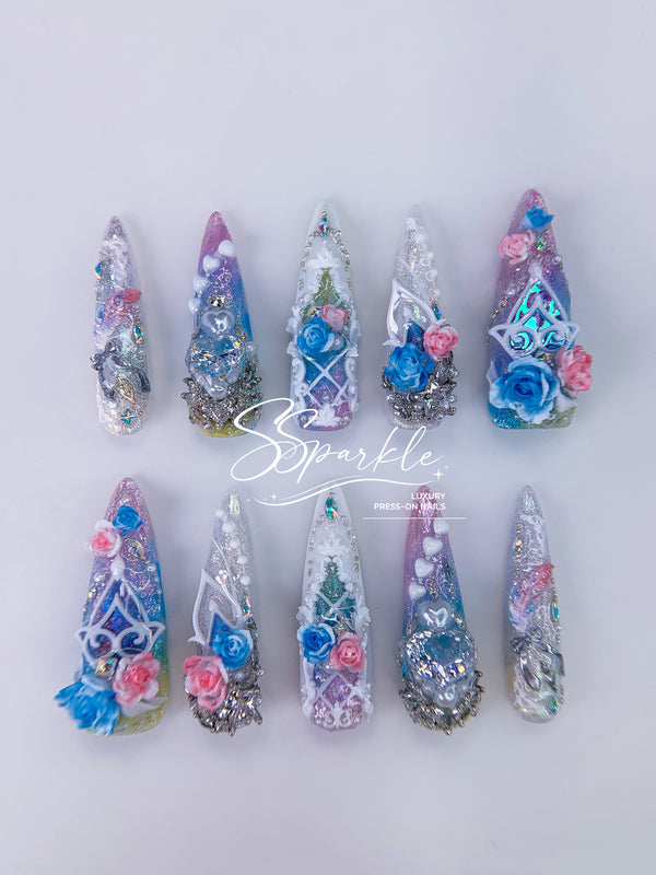 [Pre-order] This Love, Forever | Cyrene Honkai: Star Rail Inspired Press-on Nails