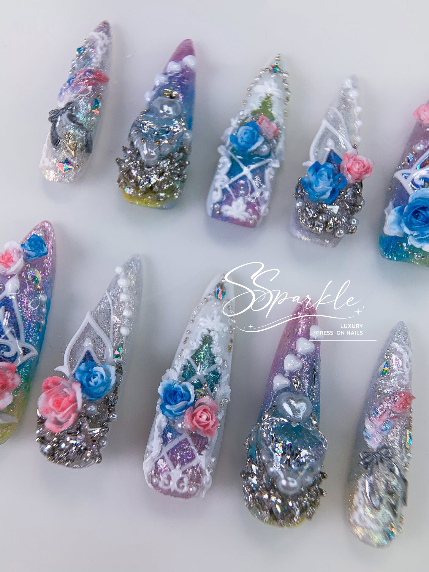 [Pre-order] This Love, Forever | Cyrene Honkai: Star Rail Inspired Press-on Nails
