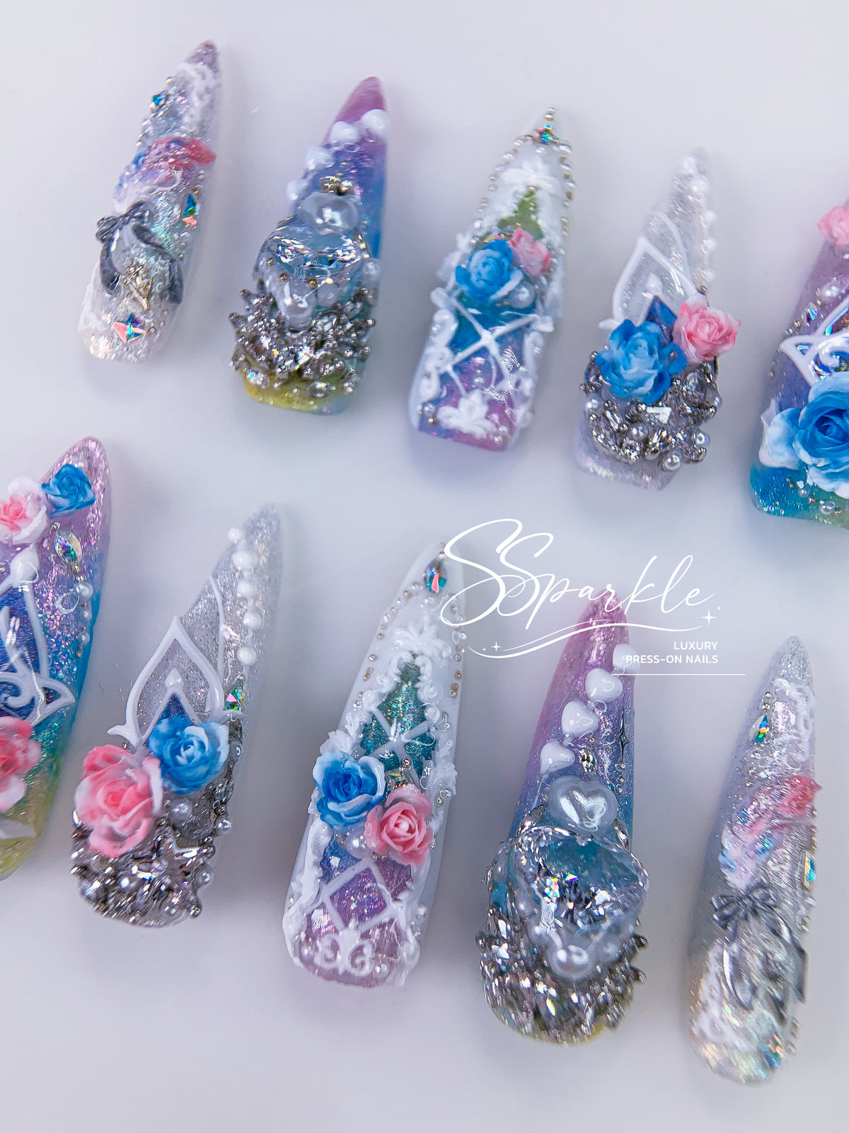 [Pre-order] This Love, Forever | Cyrene Honkai: Star Rail Inspired Press-on Nails