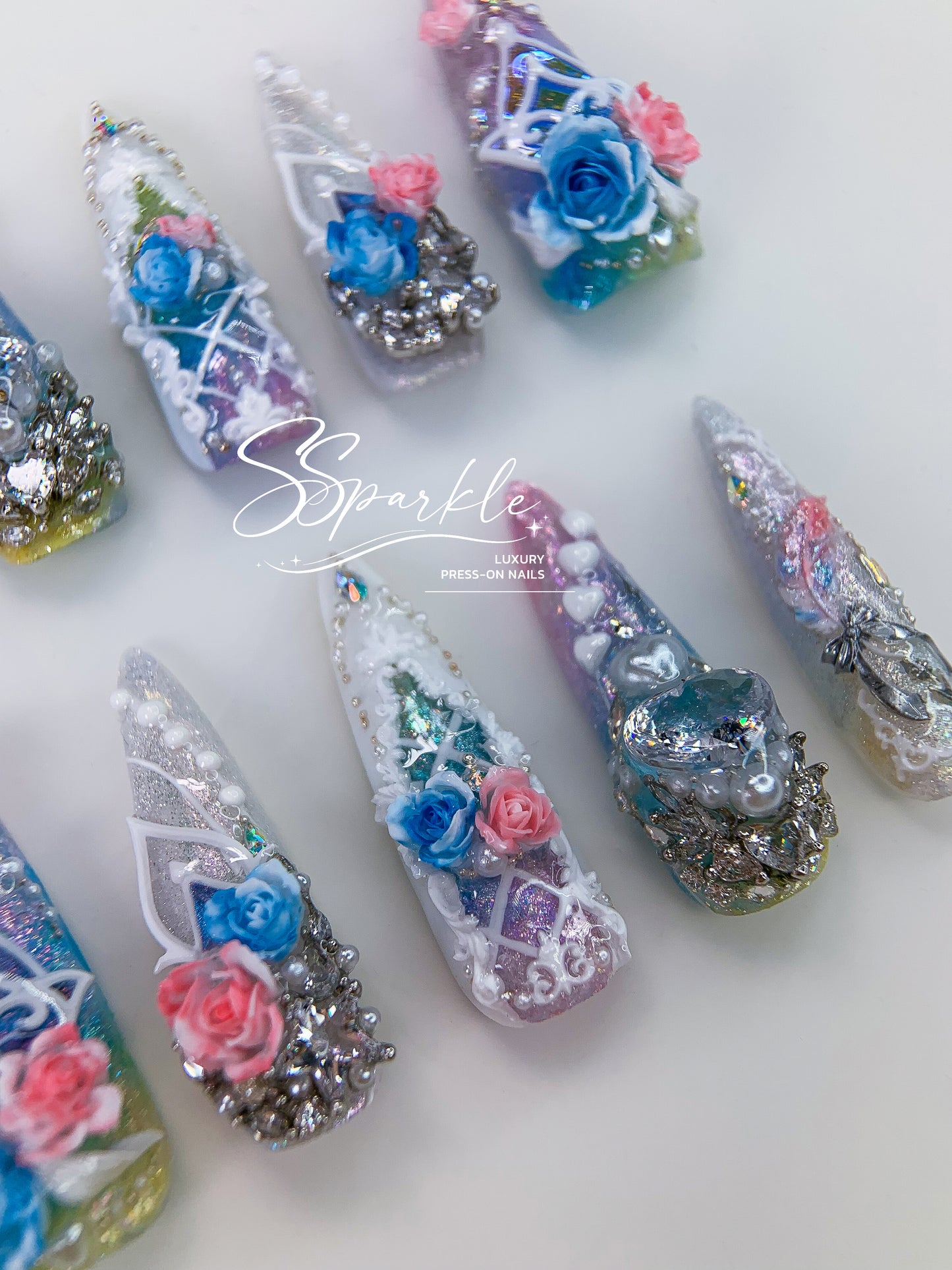 [Pre-order] This Love, Forever | Cyrene Honkai: Star Rail Inspired Press-on Nails