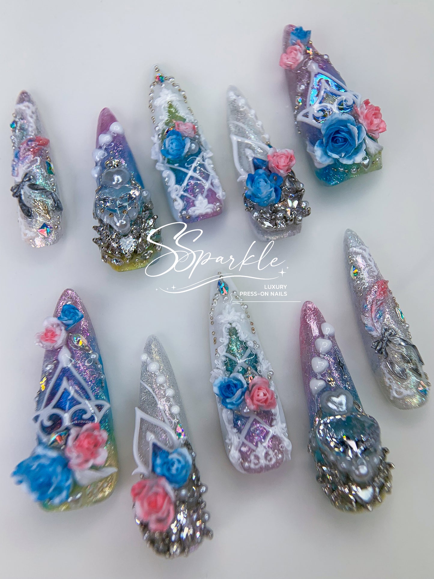 [Pre-order] This Love, Forever | Cyrene Honkai: Star Rail Inspired Press-on Nails