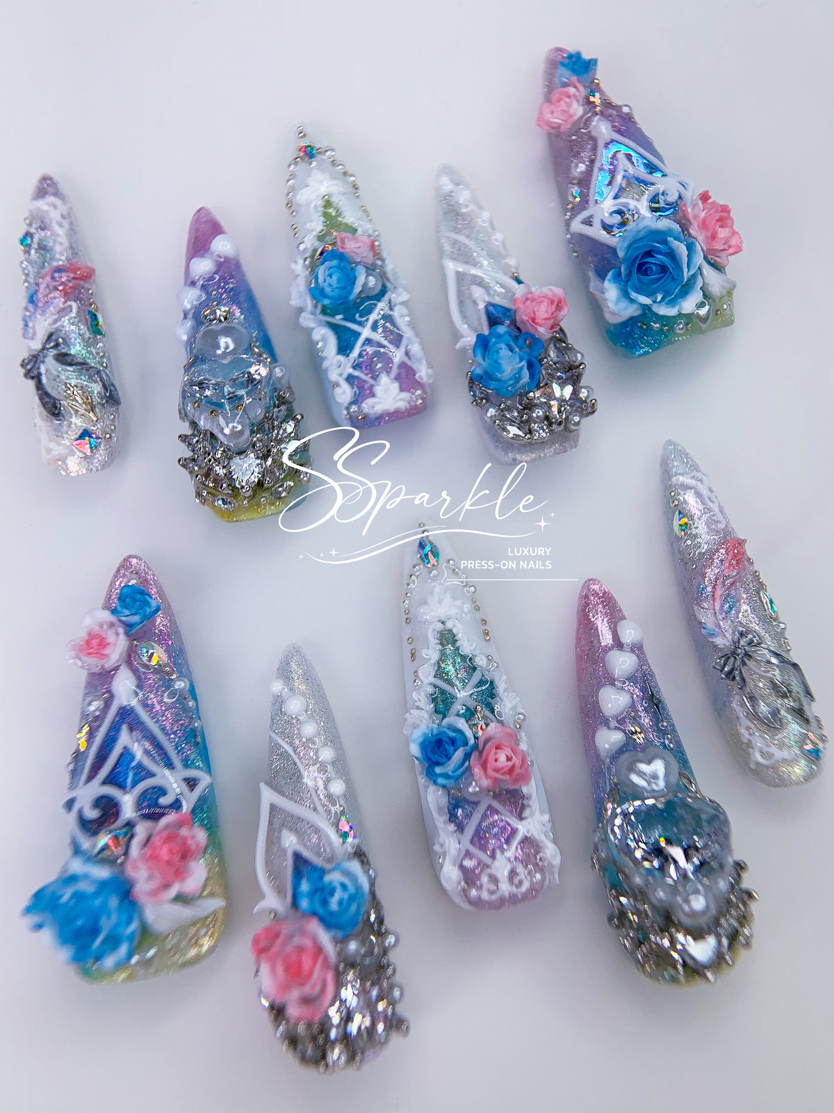[Pre-order] This Love, Forever | Cyrene Honkai: Star Rail Inspired Press-on Nails
