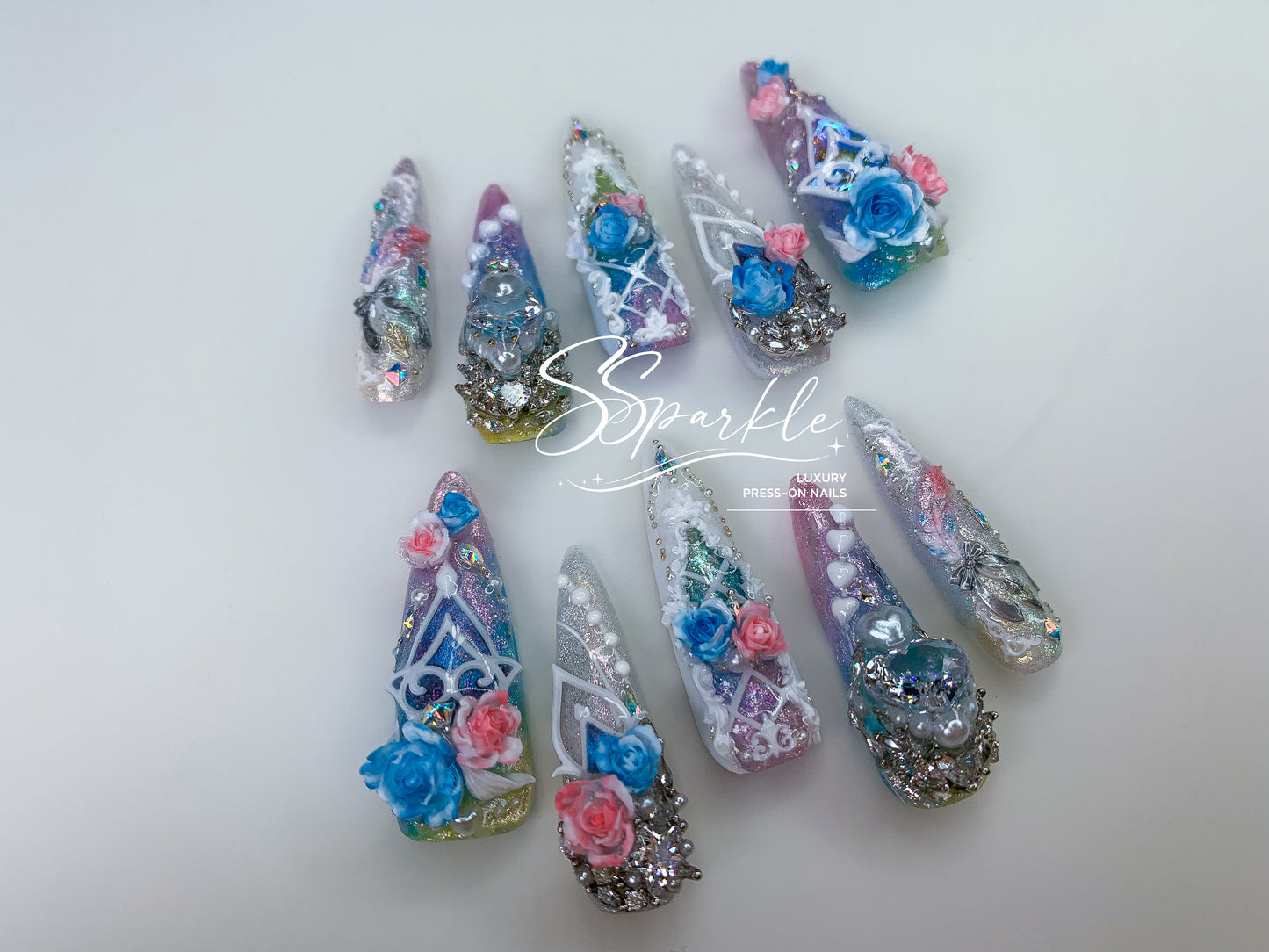 [Pre-order] This Love, Forever | Cyrene Honkai: Star Rail Inspired Press-on Nails