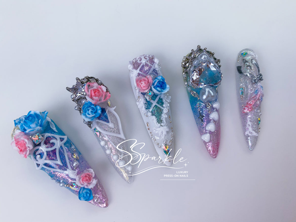 [Pre-order] This Love, Forever | Cyrene Honkai: Star Rail Inspired Press-on Nails