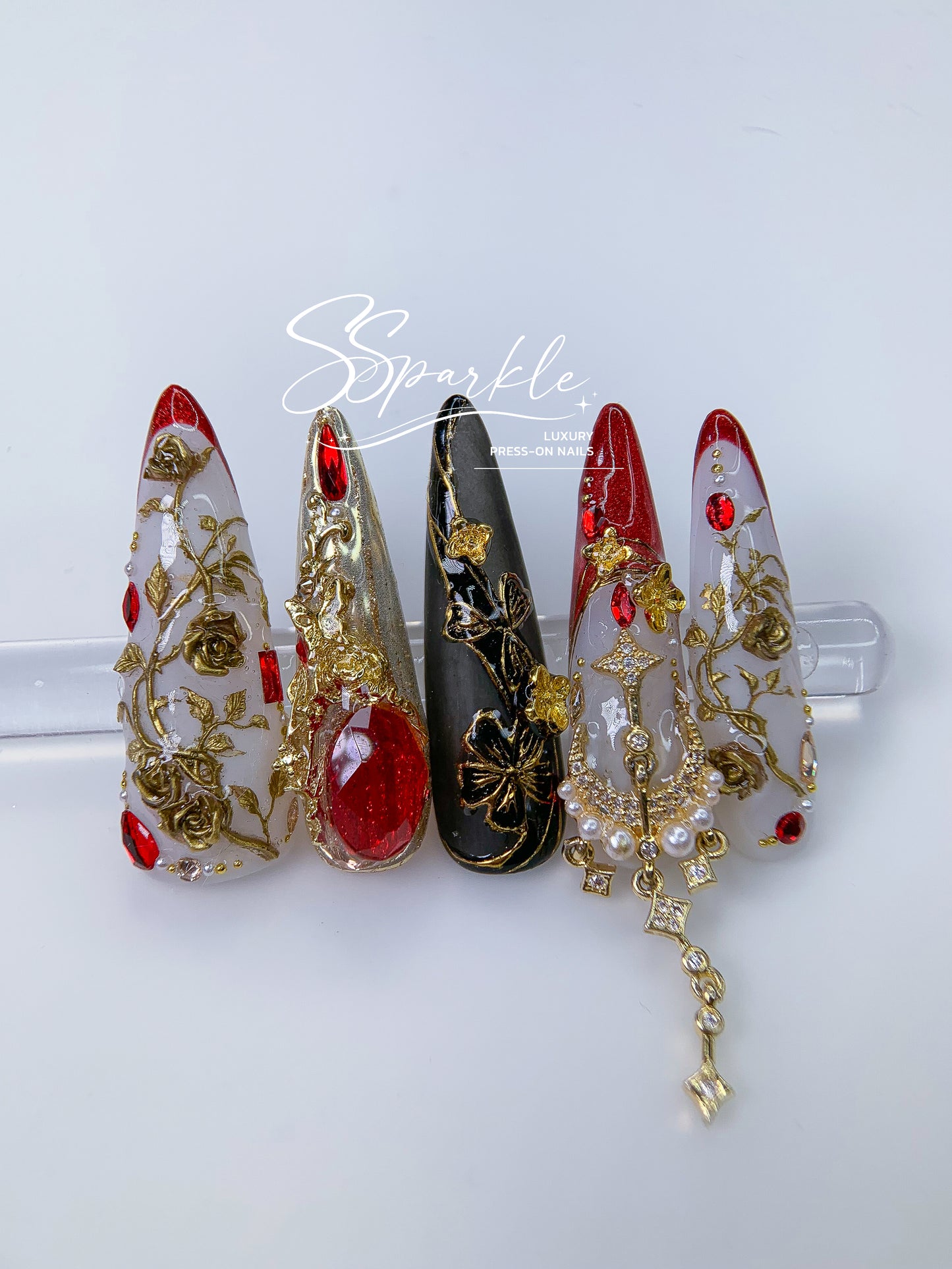 [Pre-order] Astral Espresso | Himeko Honkai: Star Rail Inspired Press-on Nails