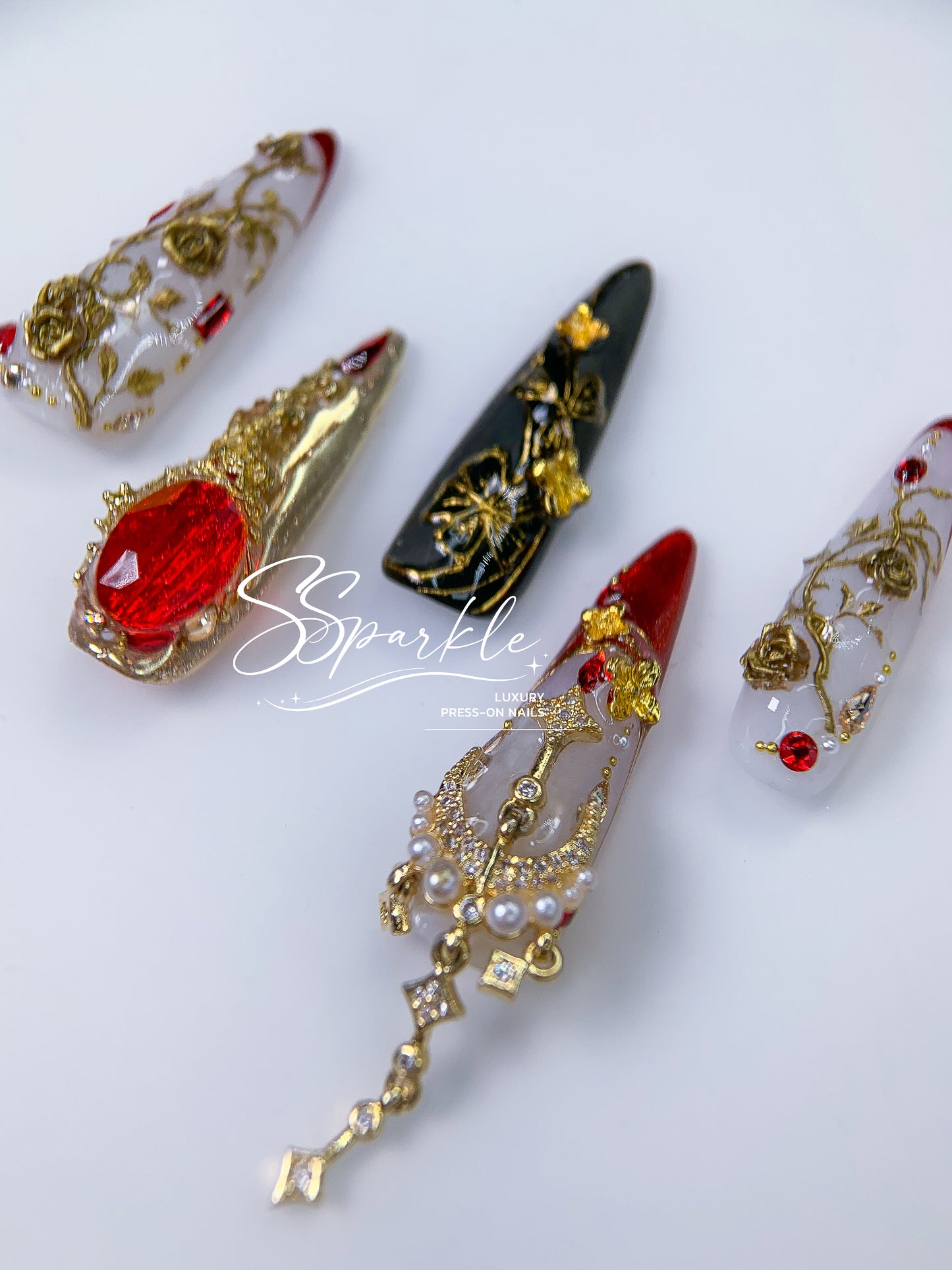 [Pre-order] Astral Espresso | Himeko Honkai: Star Rail Inspired Press-on Nails