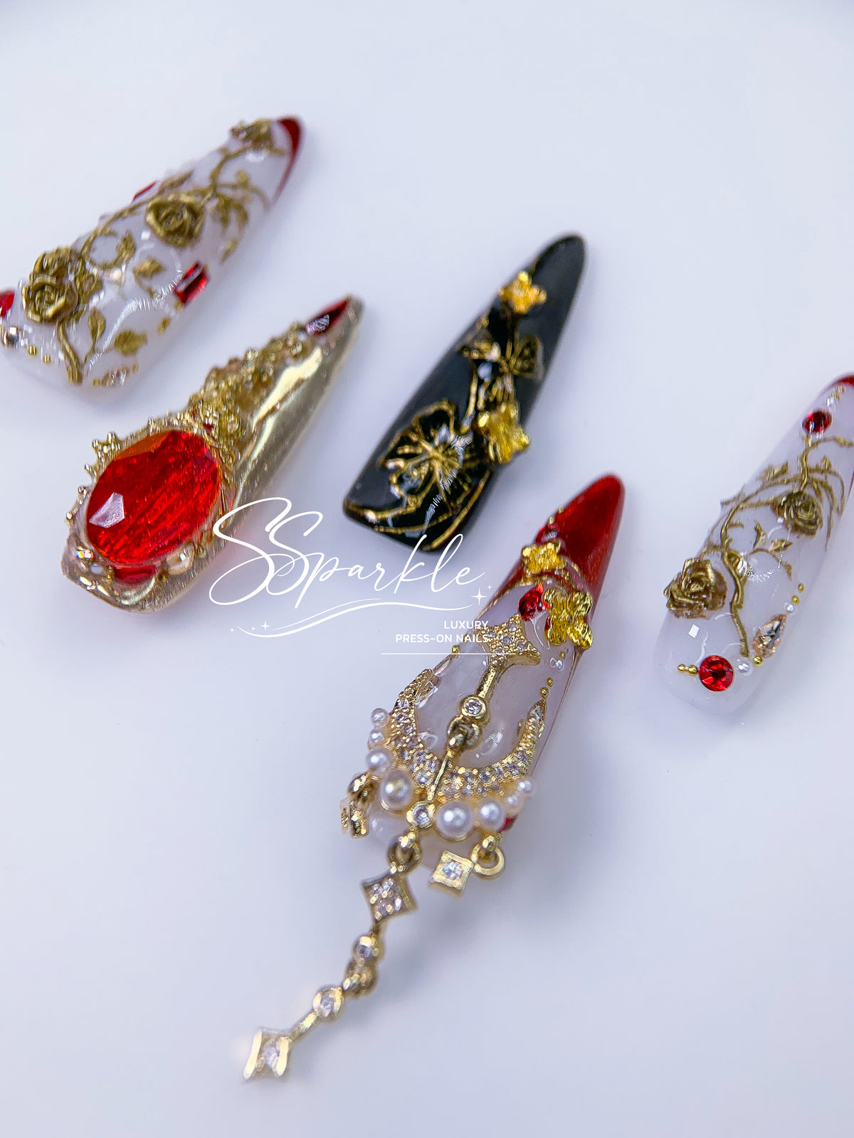 [Pre-order] Astral Espresso | Himeko Honkai: Star Rail Inspired Press-on Nails