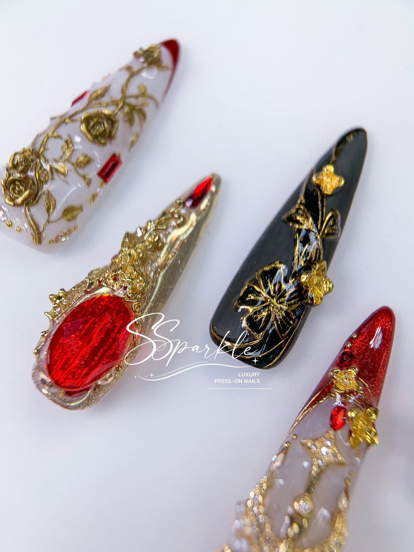[Pre-order] Astral Espresso | Himeko Honkai: Star Rail Inspired Press-on Nails