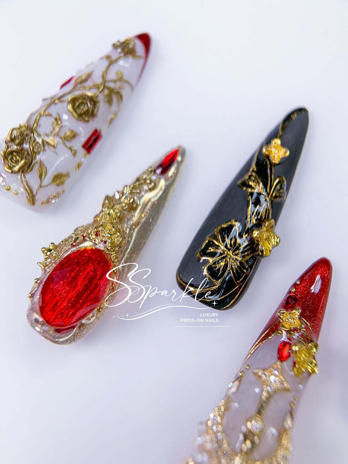 [Pre-order] Astral Espresso | Himeko Honkai: Star Rail Inspired Press-on Nails