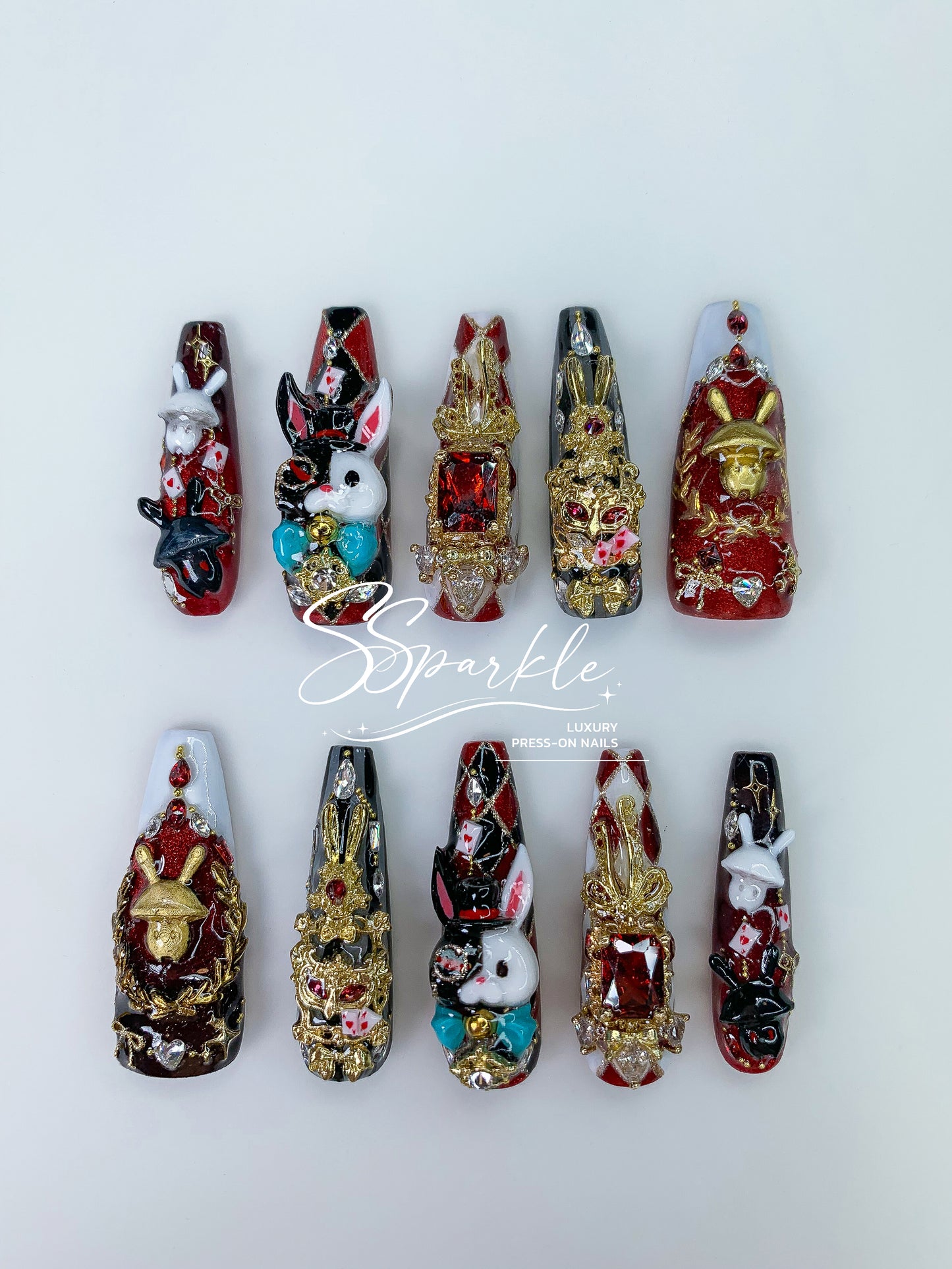 [Pre-order] Fool Me Twice | Sparxie Honkai: Star Rail Inspired Press-on Nails