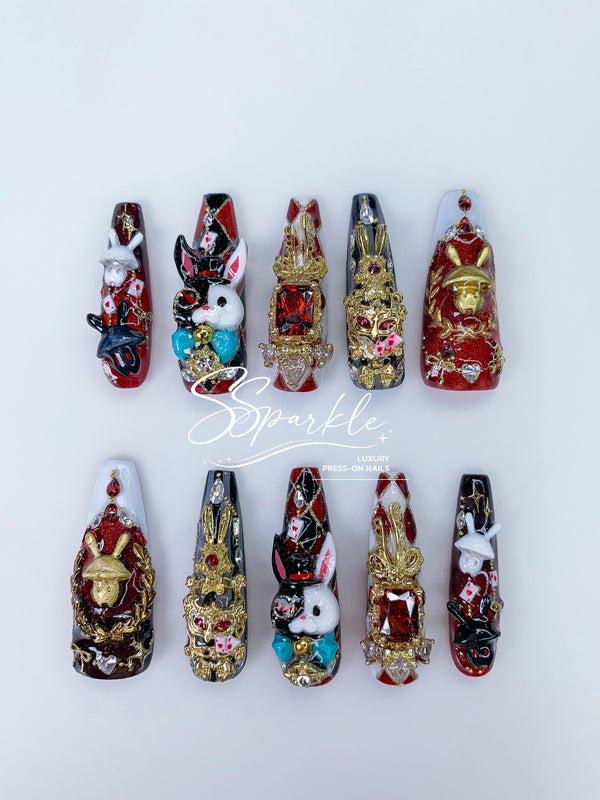 [Pre-order] Fool Me Twice | Sparxie Honkai: Star Rail Inspired Press-on Nails