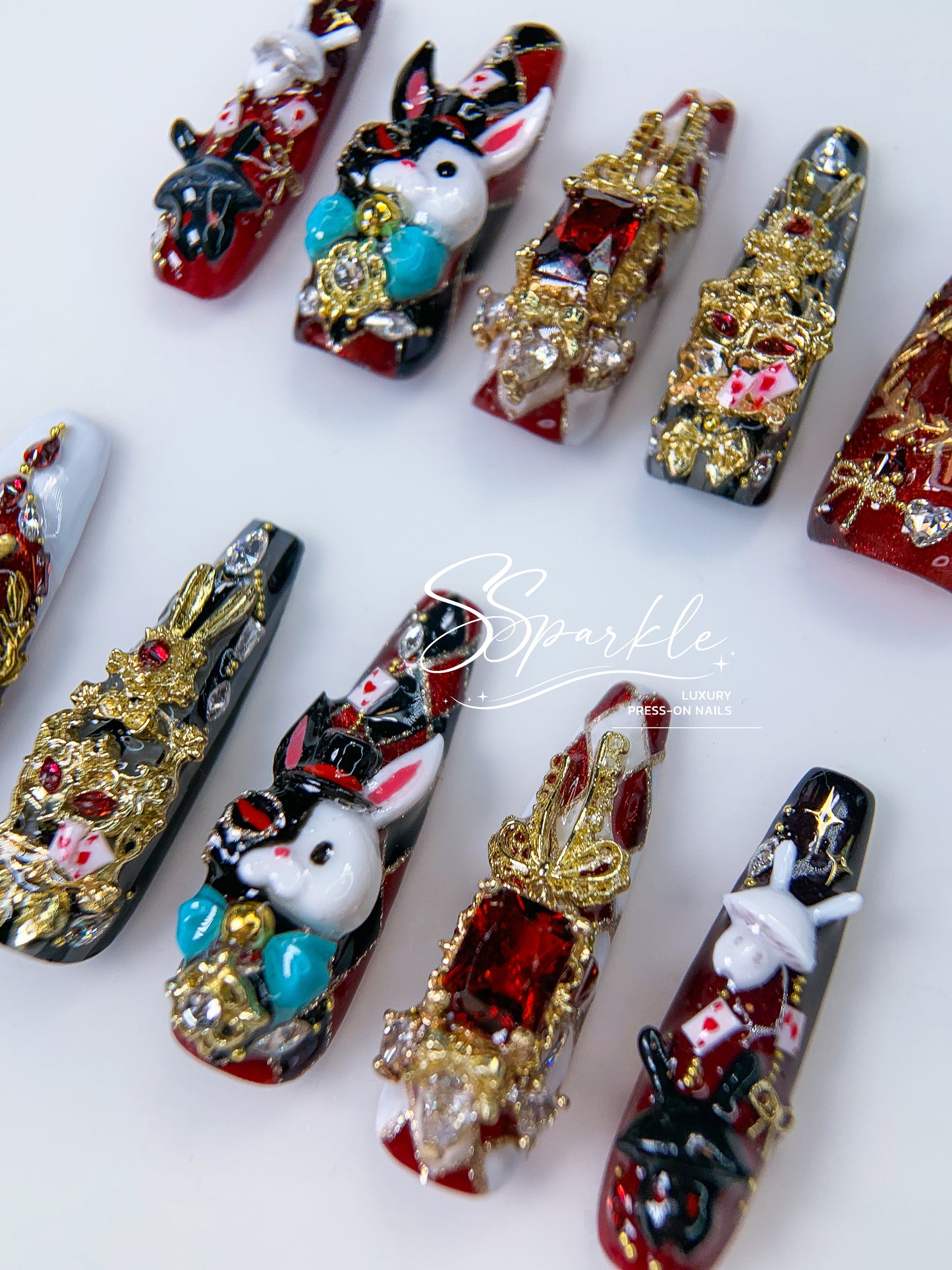 [Pre-order] Fool Me Twice | Sparxie Honkai: Star Rail Inspired Press-on Nails
