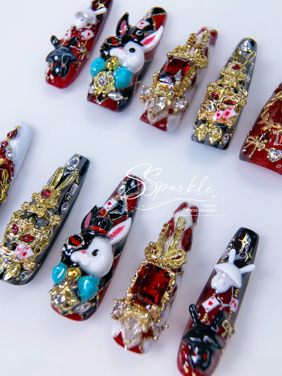 [Pre-order] Fool Me Twice | Sparxie Honkai: Star Rail Inspired Press-on Nails