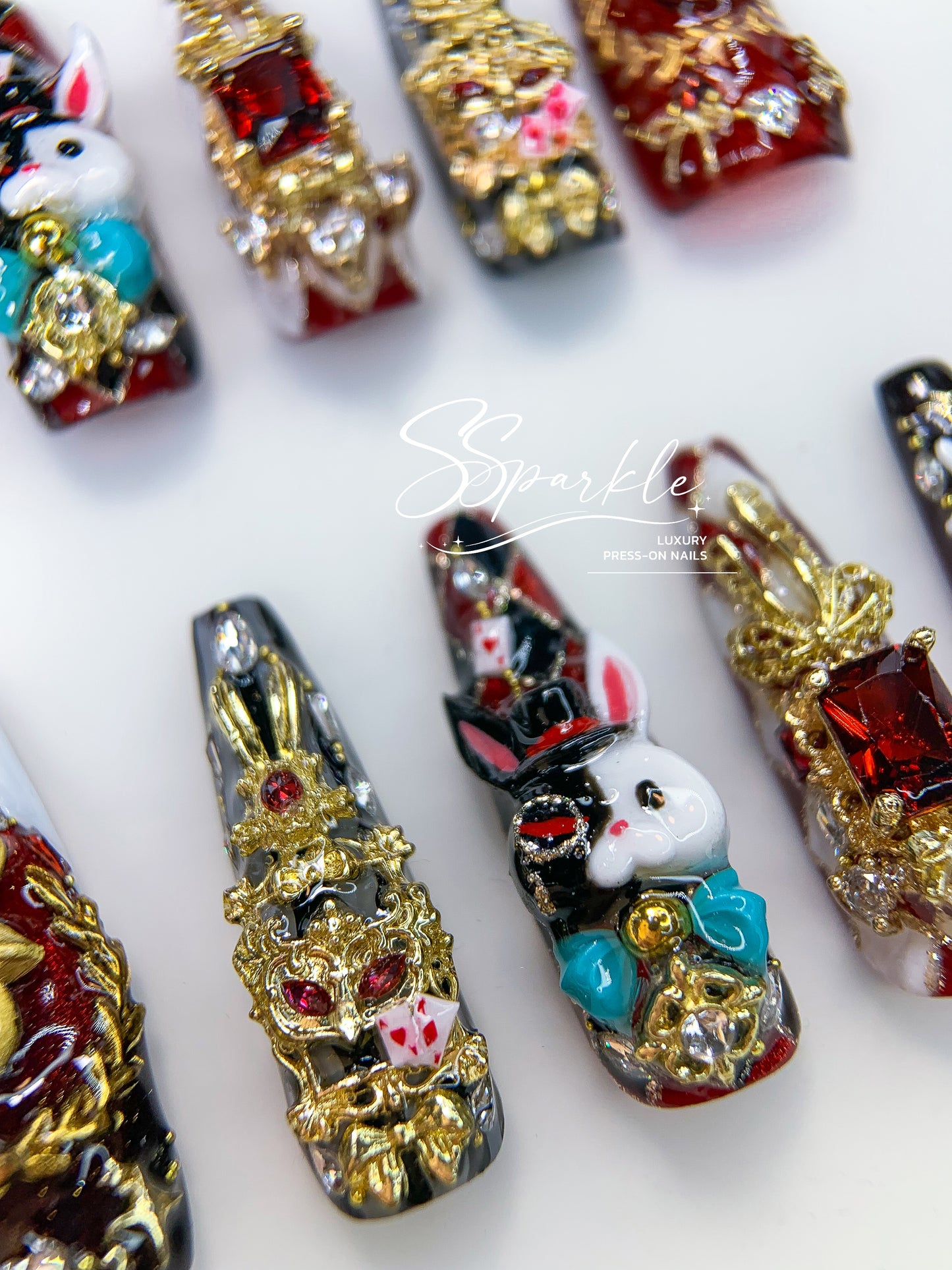[Pre-order] Fool Me Twice | Sparxie Honkai: Star Rail Inspired Press-on Nails