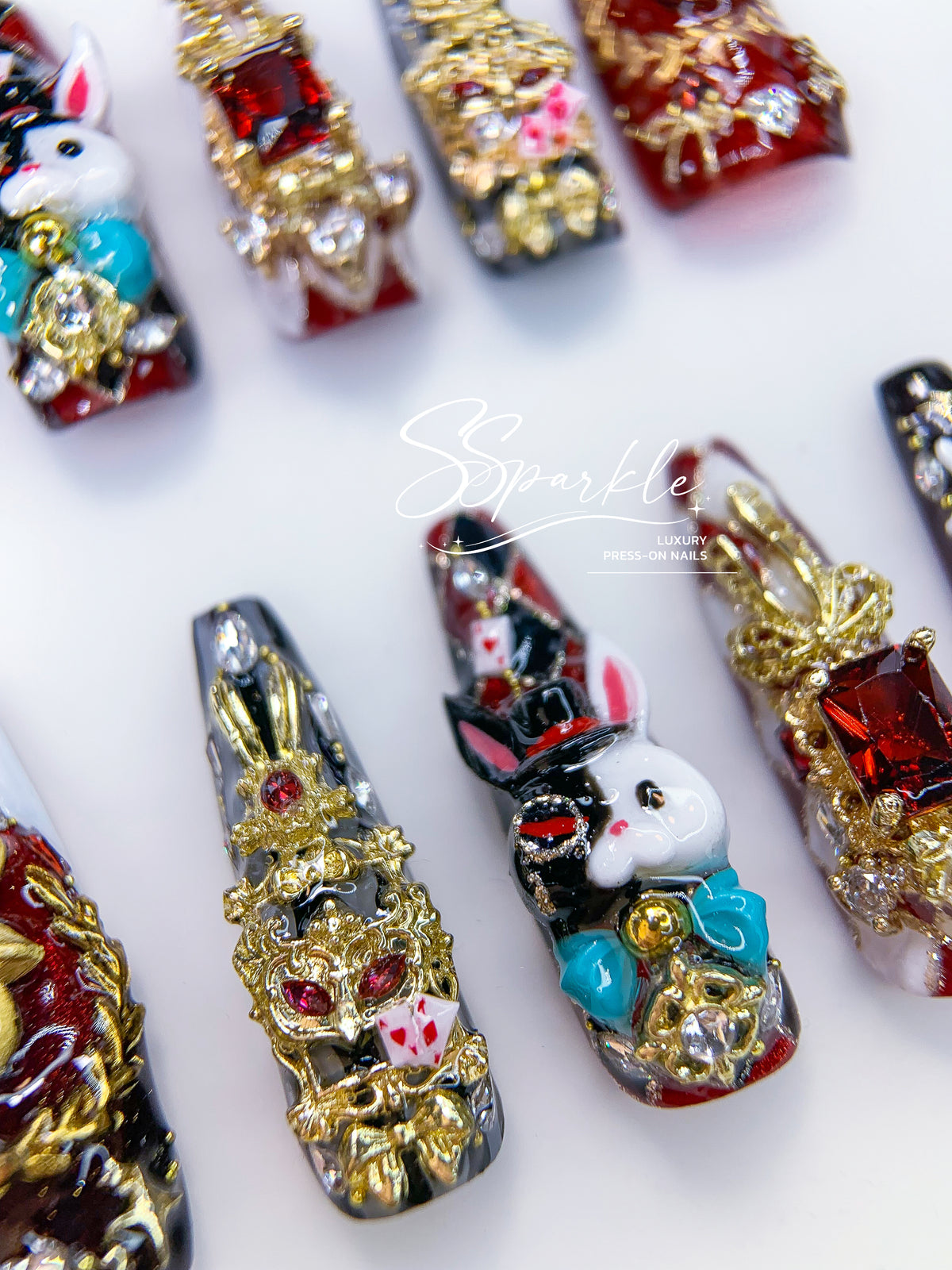 [Pre-order] Fool Me Twice | Sparxie Honkai: Star Rail Inspired Press-on Nails