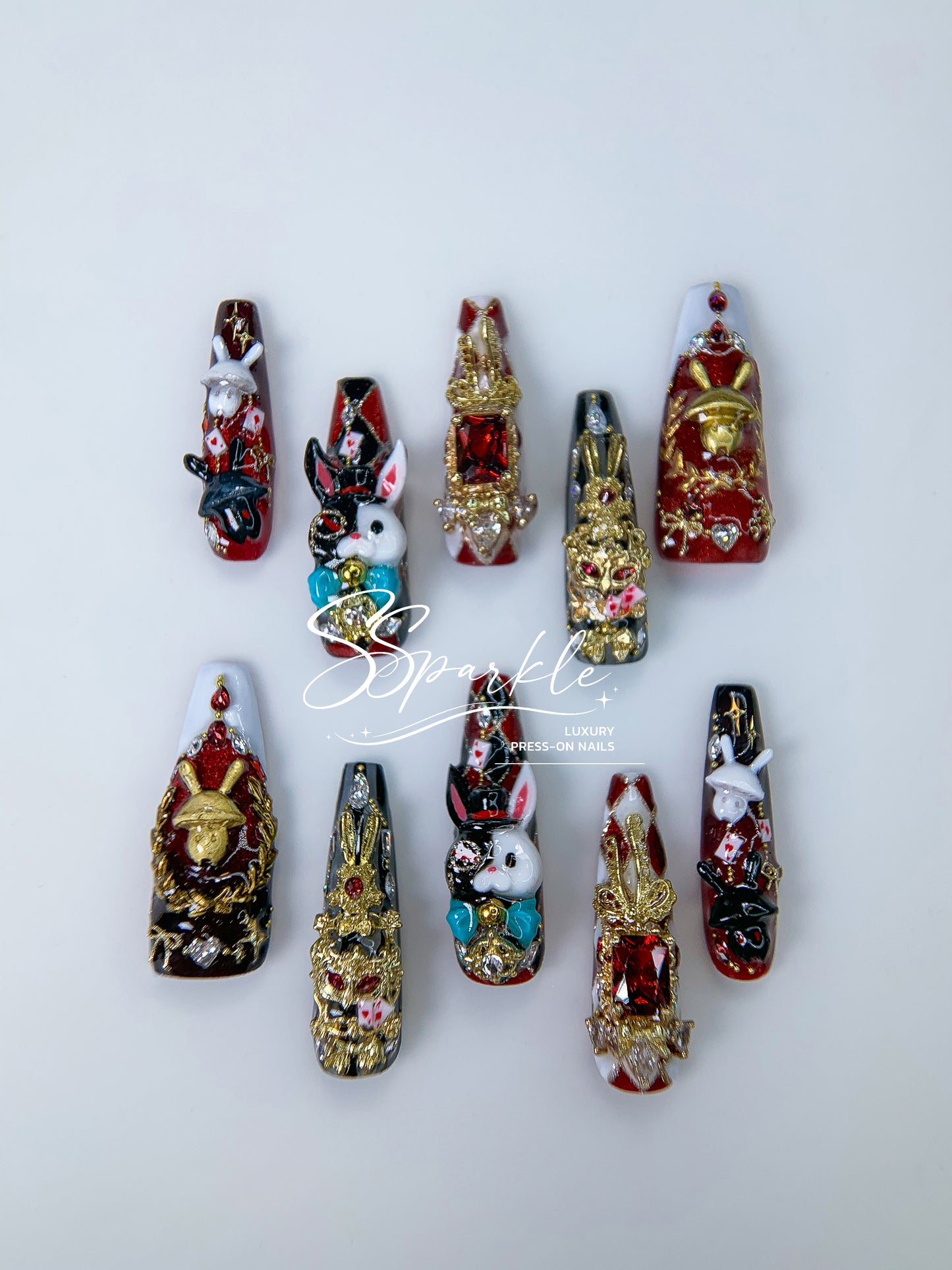 [Pre-order] Fool Me Twice | Sparxie Honkai: Star Rail Inspired Press-on Nails