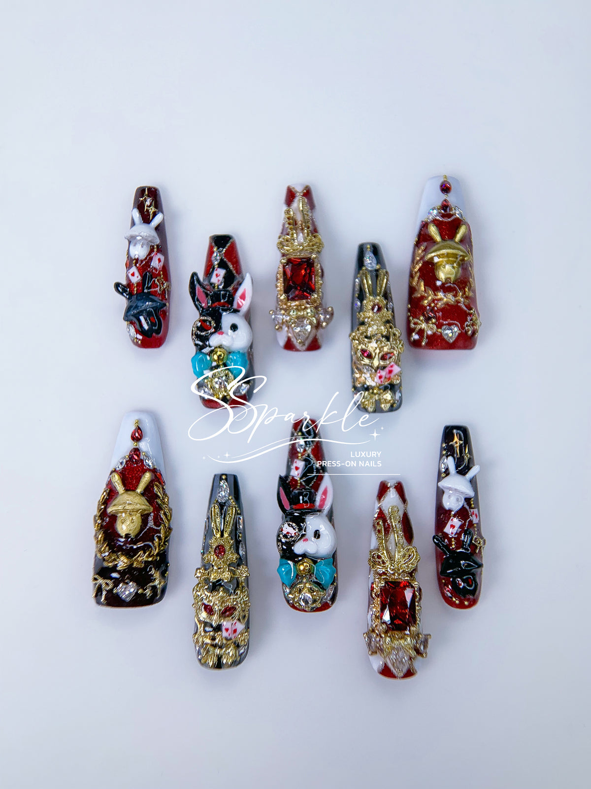 [Pre-order] Fool Me Twice | Sparxie Honkai: Star Rail Inspired Press-on Nails