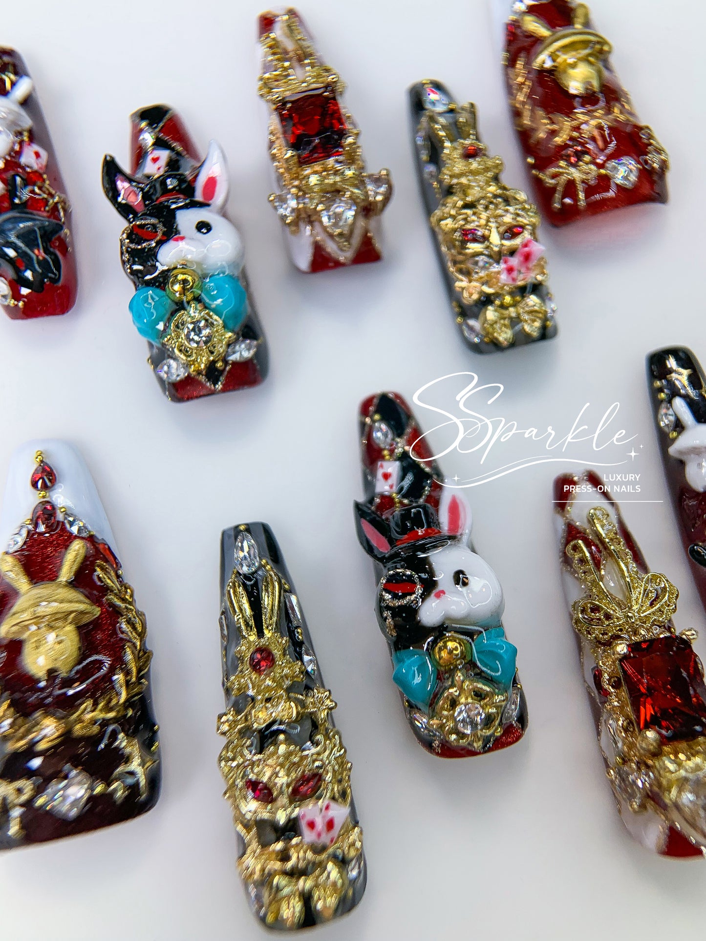 [Pre-order] Fool Me Twice | Sparxie Honkai: Star Rail Inspired Press-on Nails