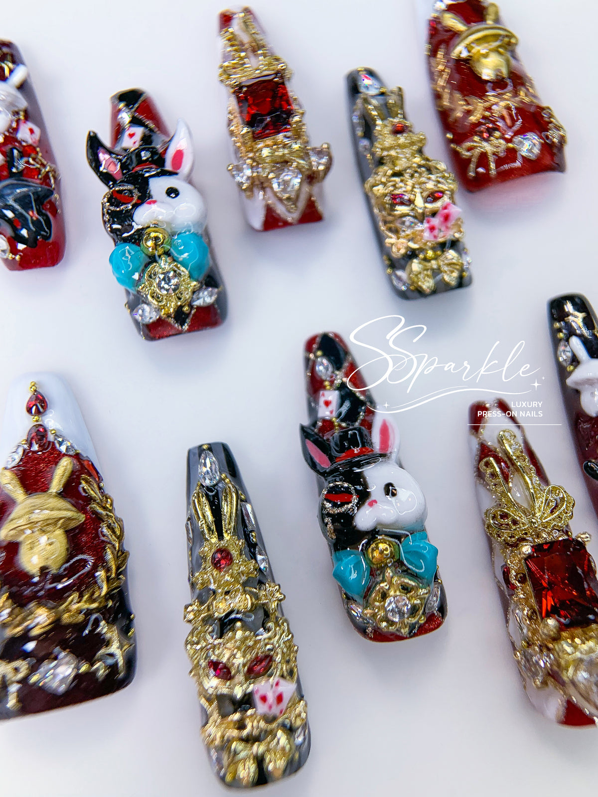 [Pre-order] Fool Me Twice | Sparxie Honkai: Star Rail Inspired Press-on Nails