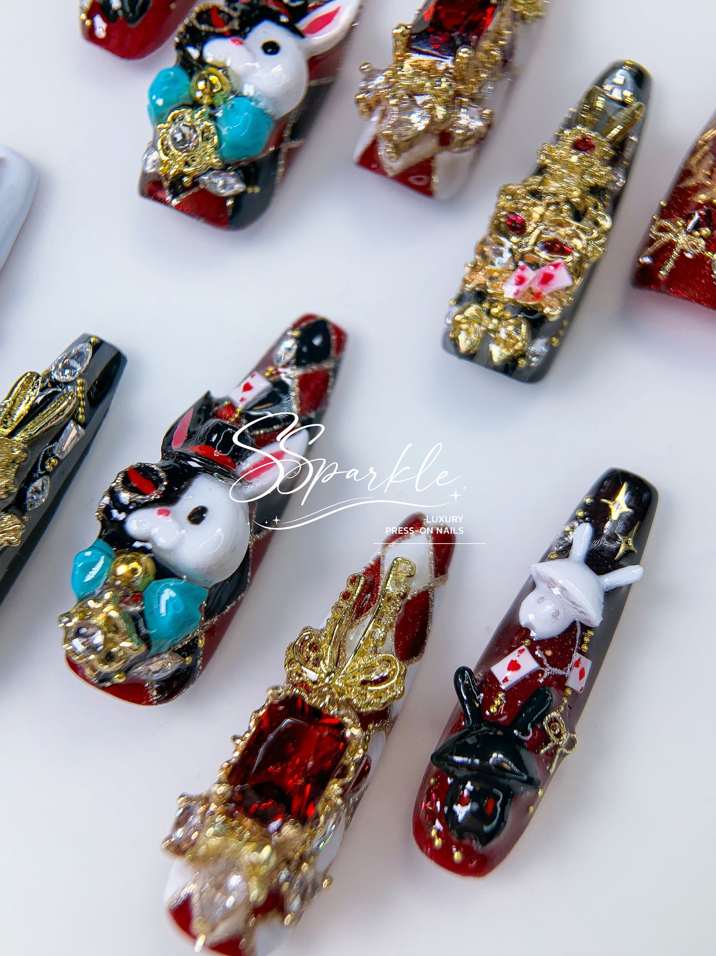 [Pre-order] Fool Me Twice | Sparxie Honkai: Star Rail Inspired Press-on Nails
