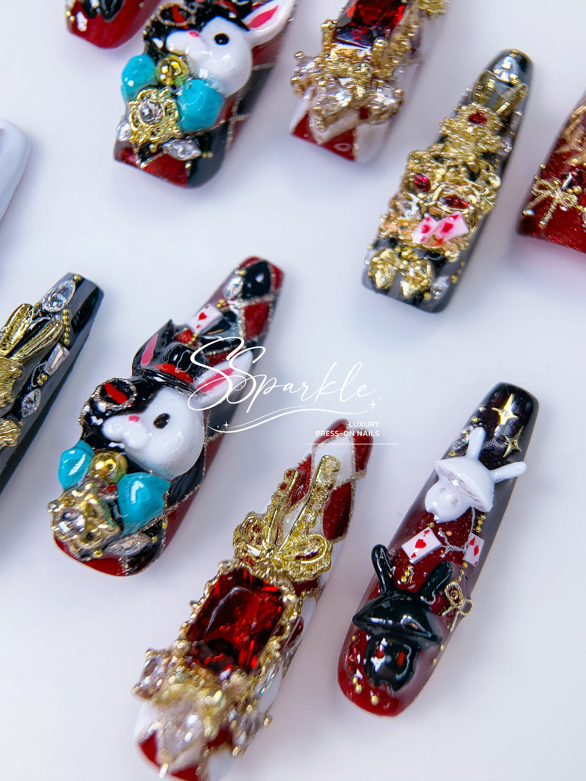 [Pre-order] Fool Me Twice | Sparxie Honkai: Star Rail Inspired Press-on Nails