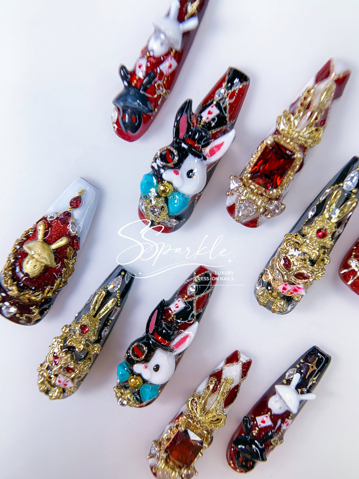 [Pre-order] Fool Me Twice | Sparxie Honkai: Star Rail Inspired Press-on Nails
