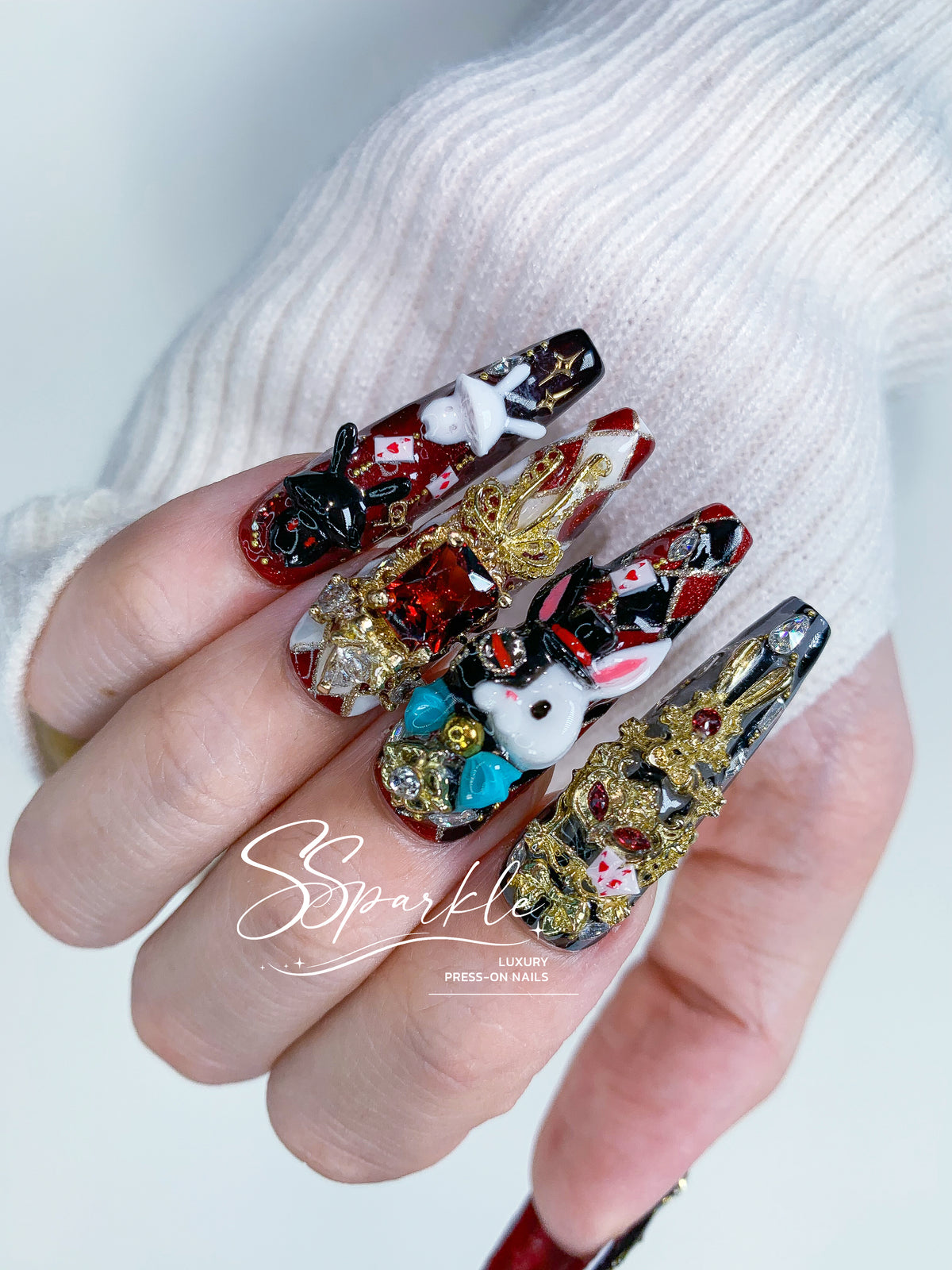 [Pre-order] Fool Me Twice | Sparxie Honkai: Star Rail Inspired Press-on Nails