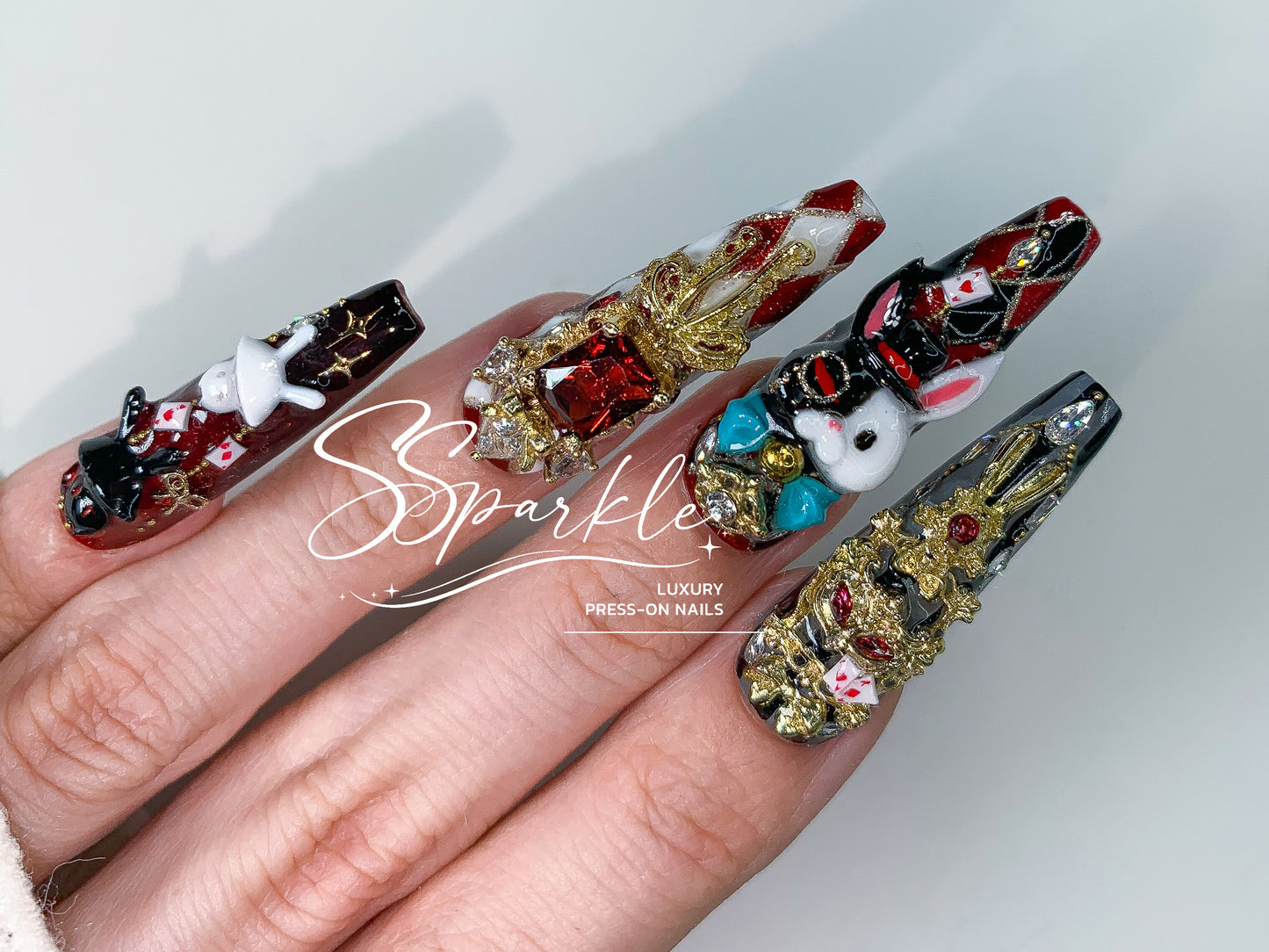 [Pre-order] Fool Me Twice | Sparxie Honkai: Star Rail Inspired Press-on Nails