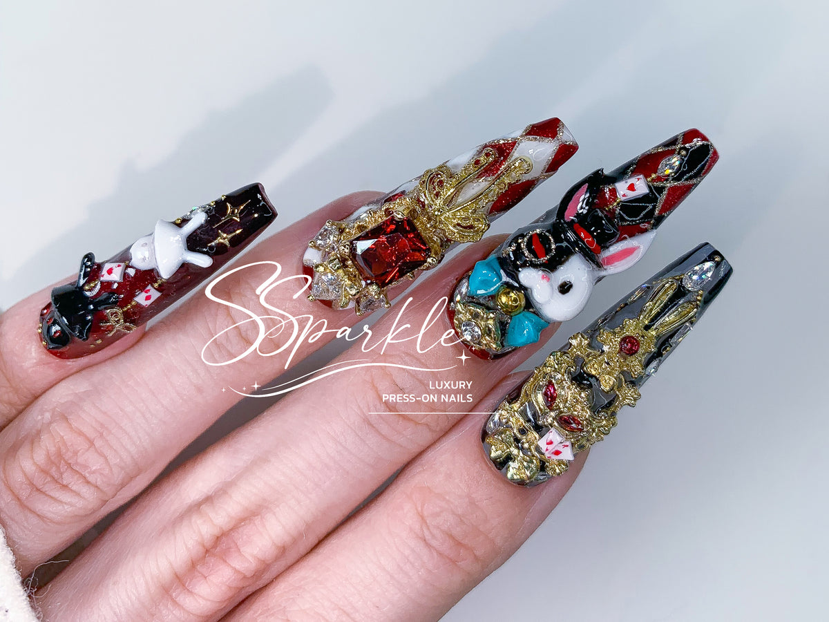 [Pre-order] Fool Me Twice | Sparxie Honkai: Star Rail Inspired Press-on Nails