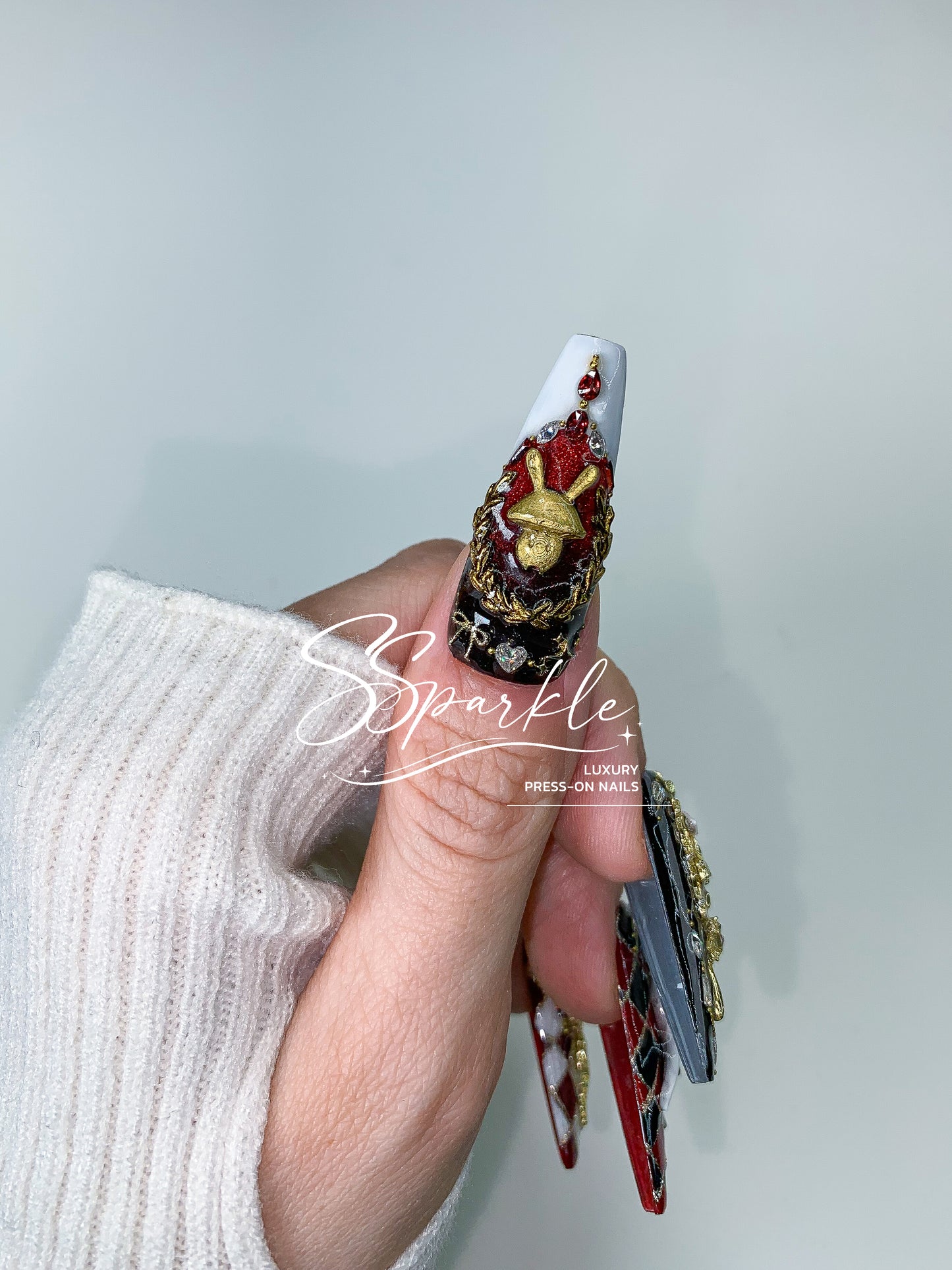 [Pre-order] Fool Me Twice | Sparxie Honkai: Star Rail Inspired Press-on Nails