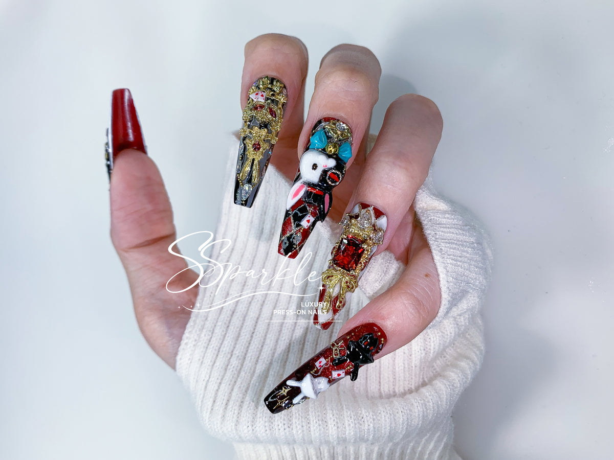 [Pre-order] Fool Me Twice | Sparxie Honkai: Star Rail Inspired Press-on Nails