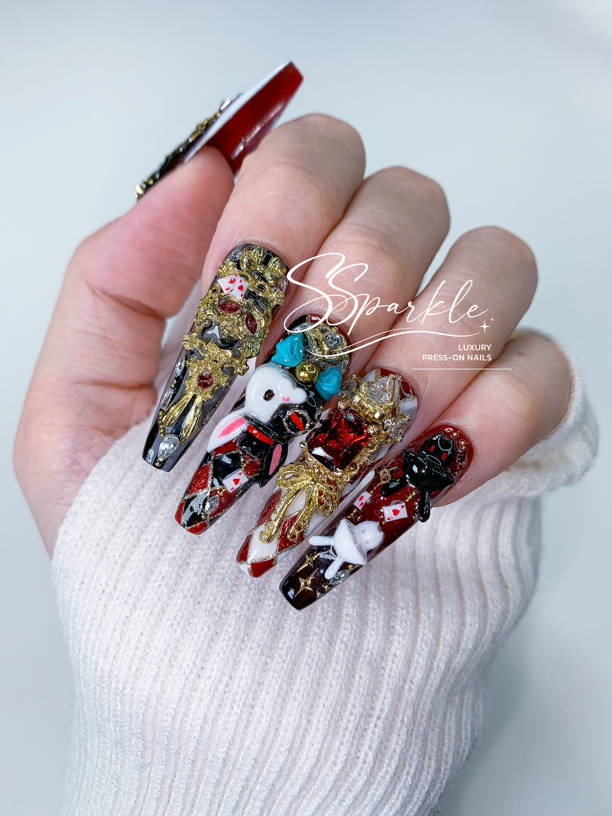 [Pre-order] Fool Me Twice | Sparxie Honkai: Star Rail Inspired Press-on Nails